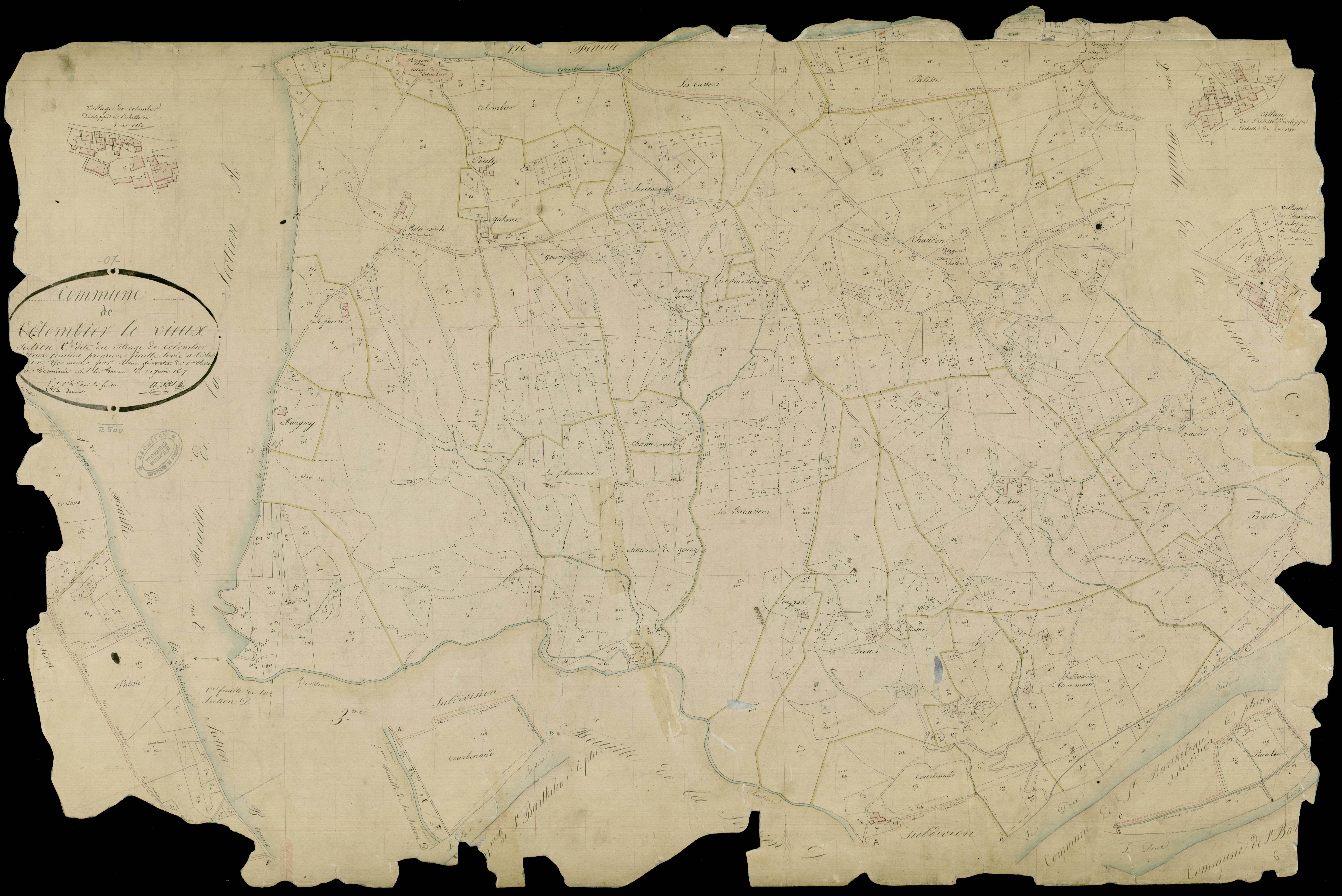 Colombier-le-Vieux - Section c - Feuillet 1
