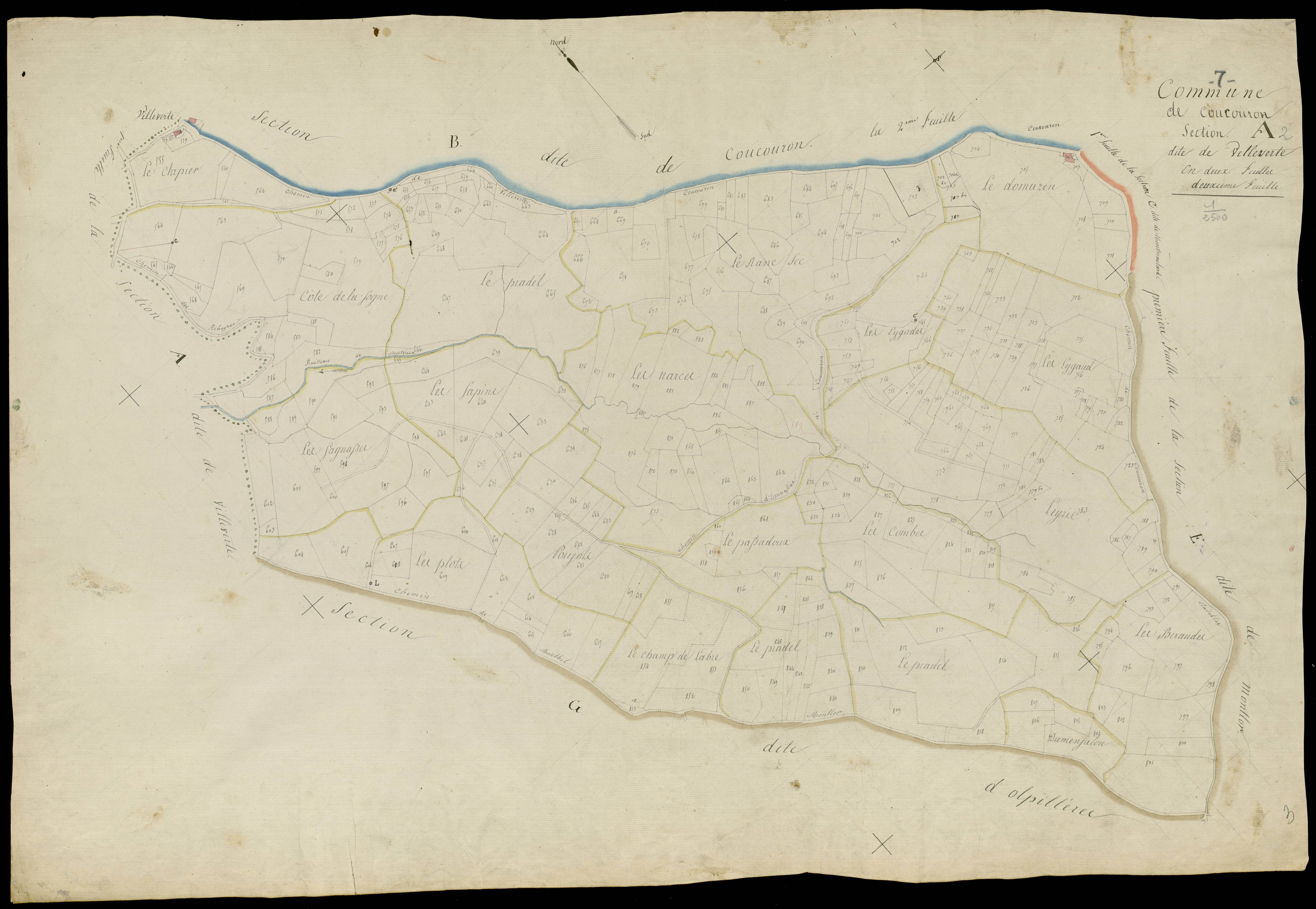 Coucouron - Section A - Feuillet 2