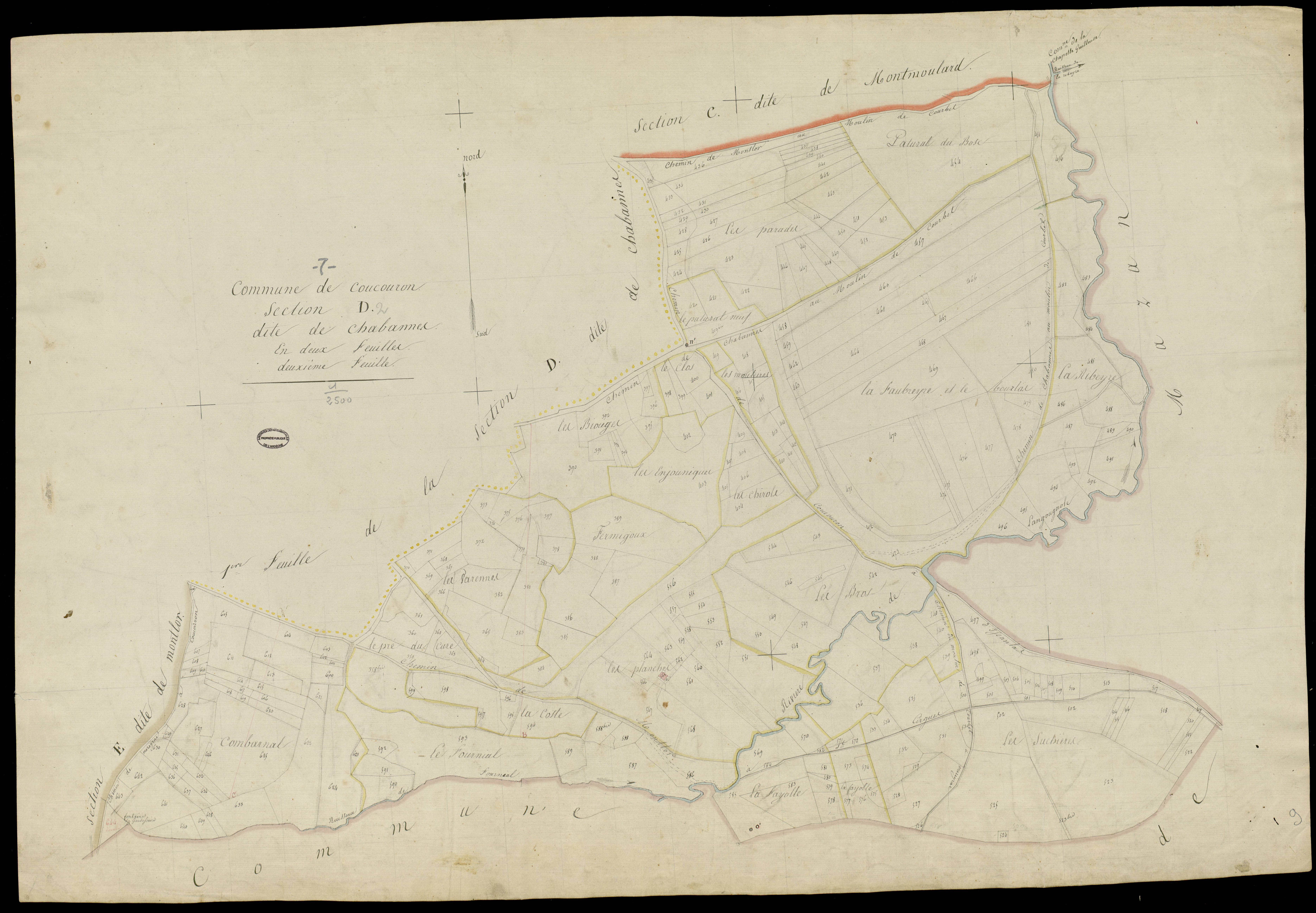 Coucouron - Section D - Feuillet 2