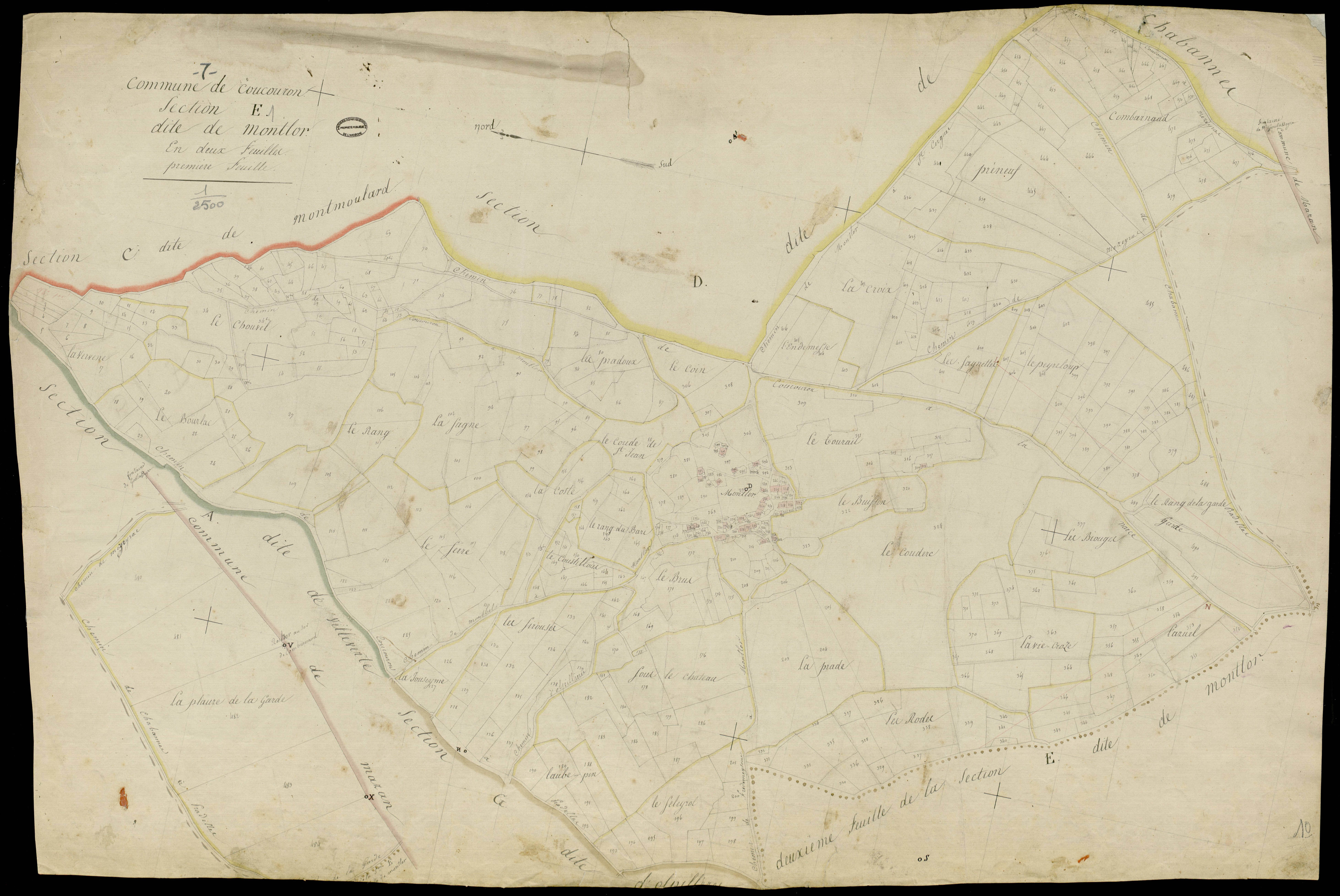 Coucouron - Section E - Feuillet 1
