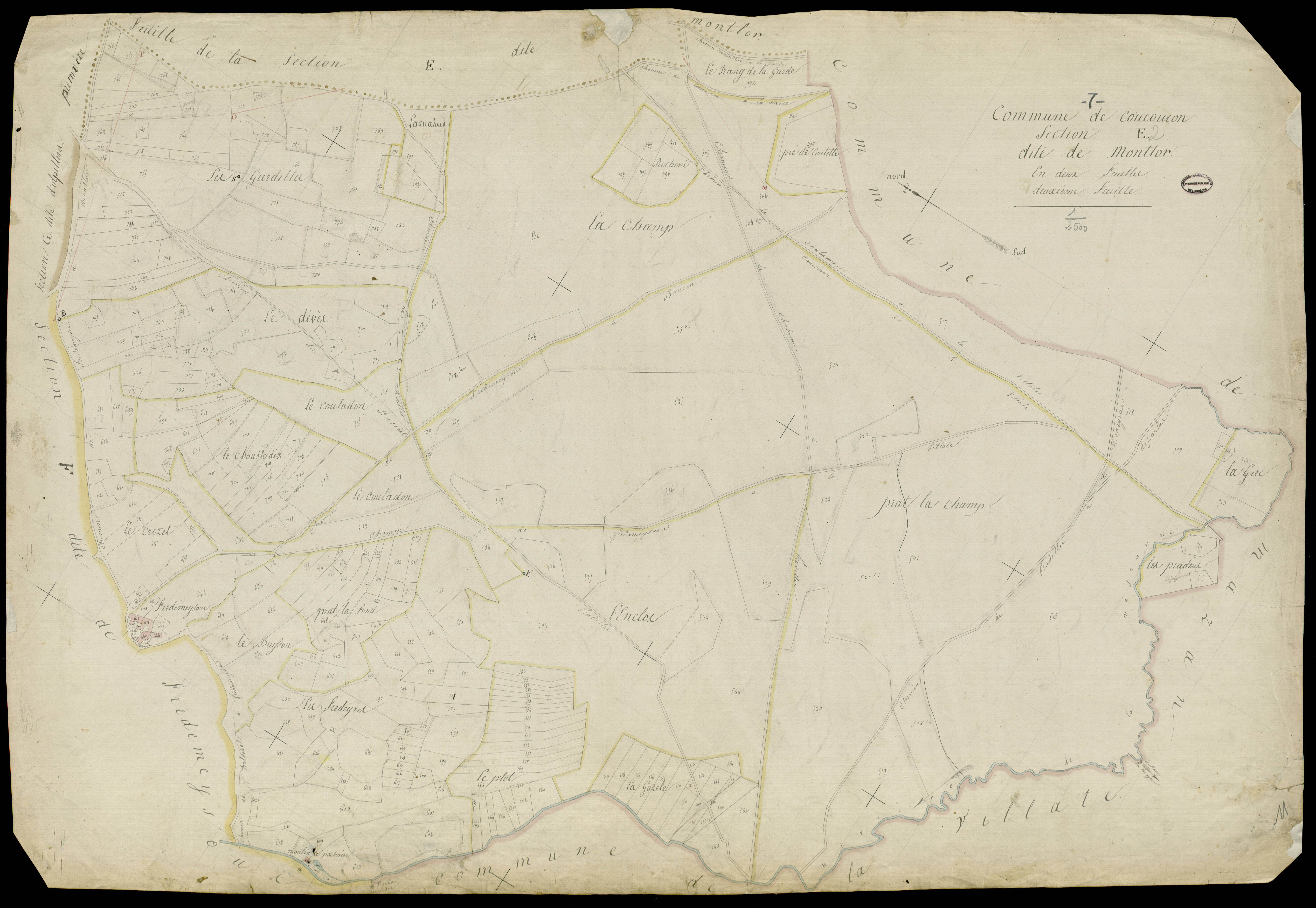 Coucouron - Section E - Feuillet 2