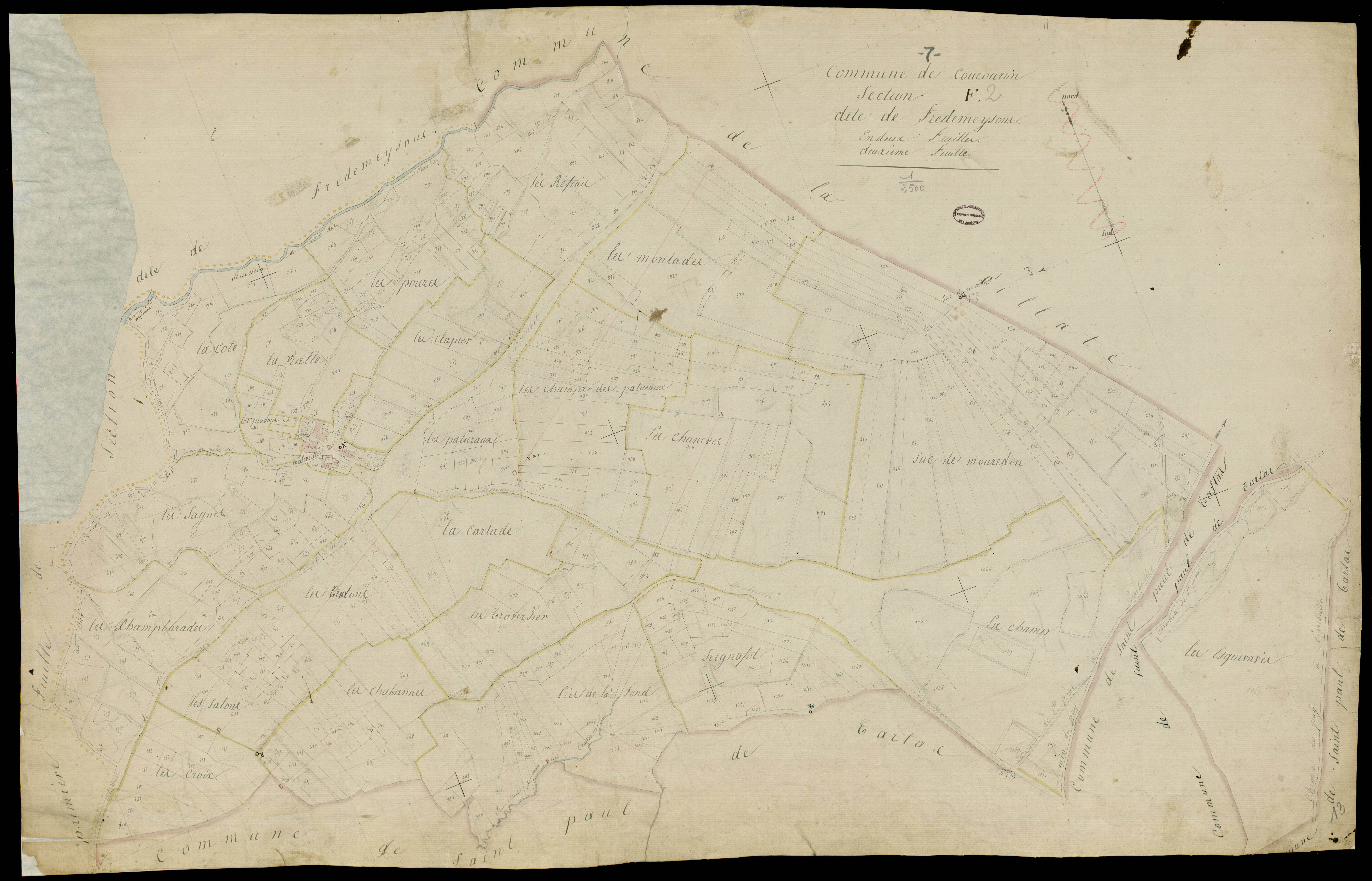 Coucouron - Section F - Feuillet 2