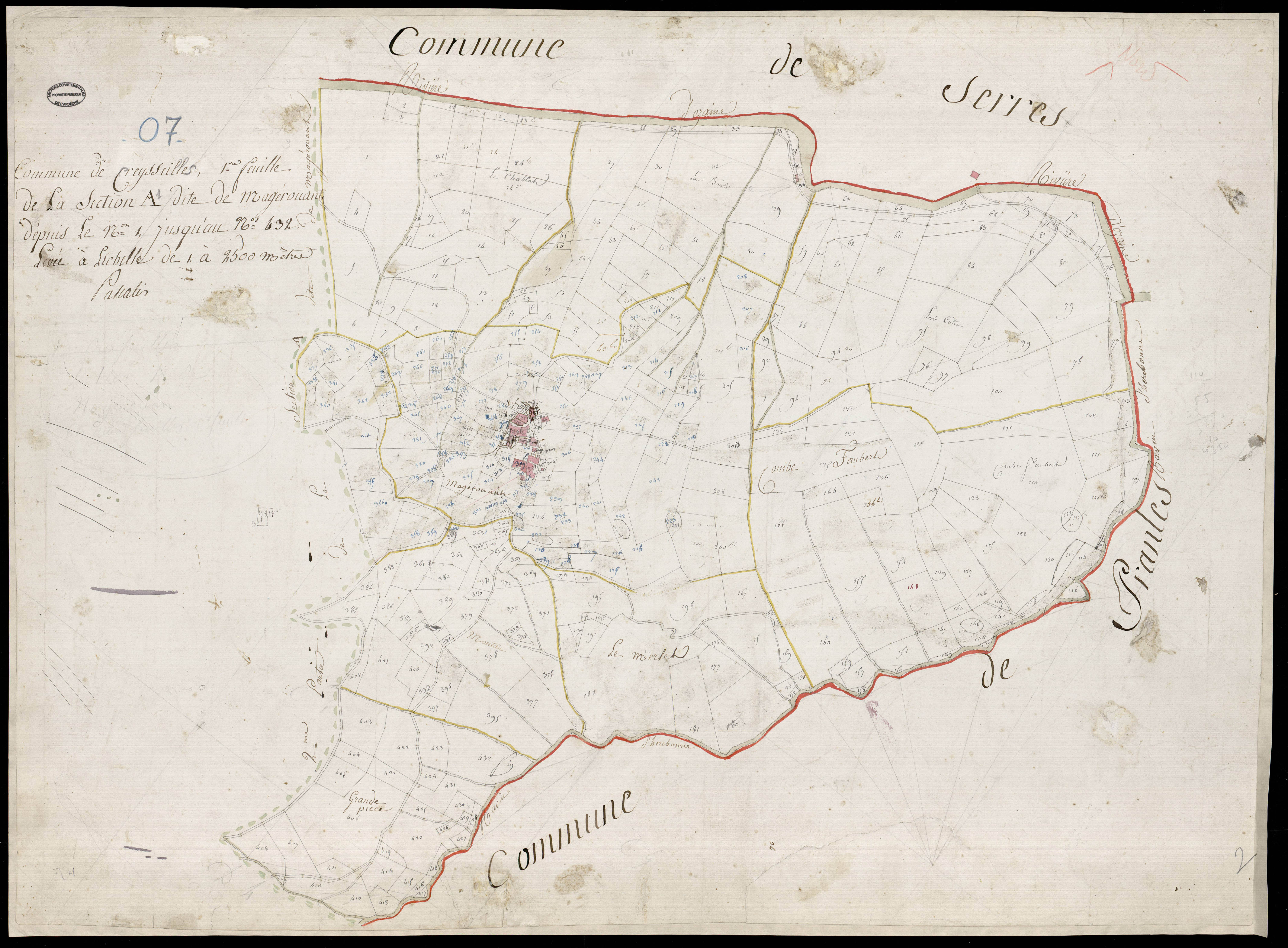 Creysseilles - Section A - Feuillet 1