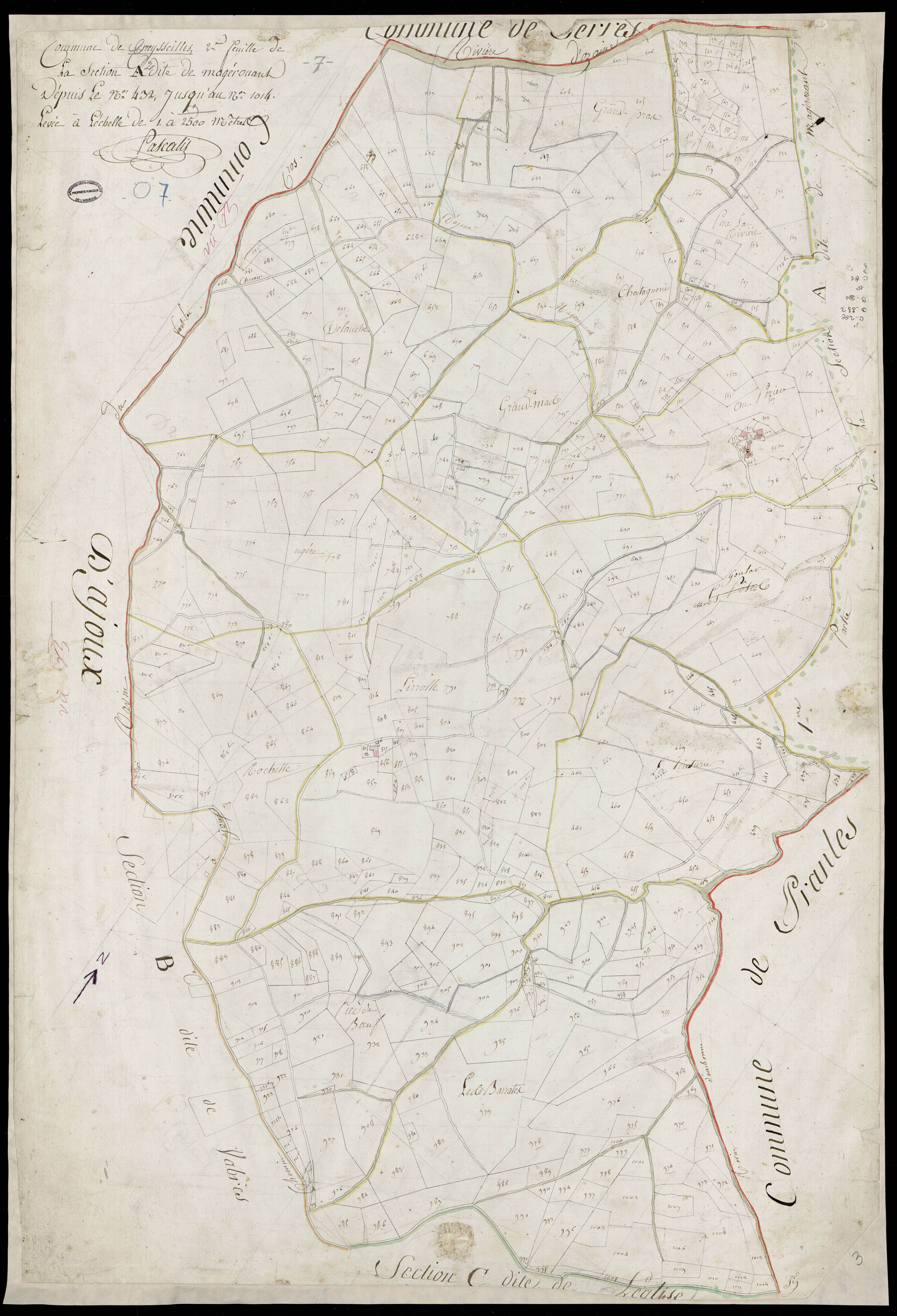 Creysseilles - Section A - Feuillet 2