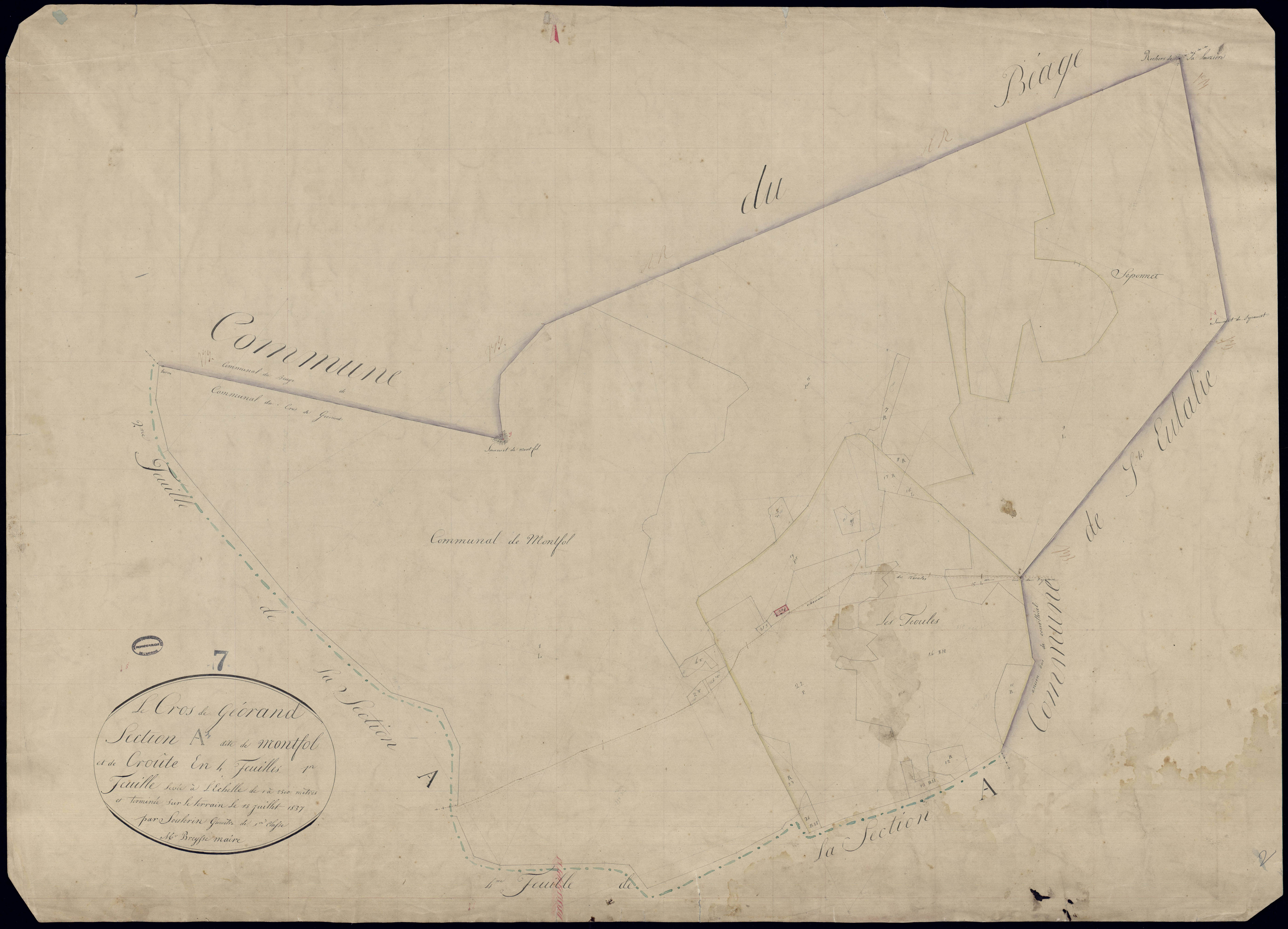 Cros-de-Géorand - Section A - Feuillet 1