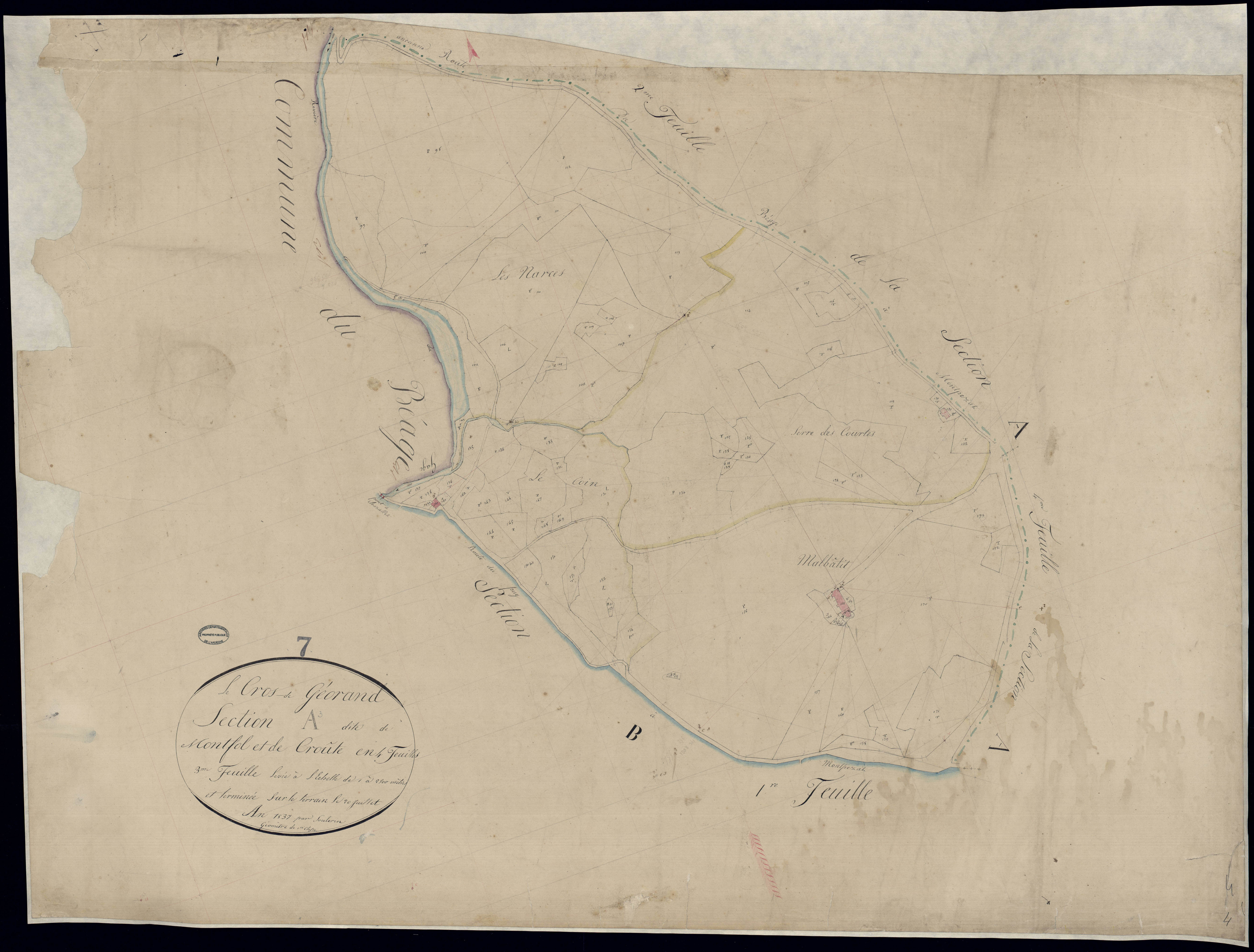 Cros-de-Géorand - Section A - Feuillet 3