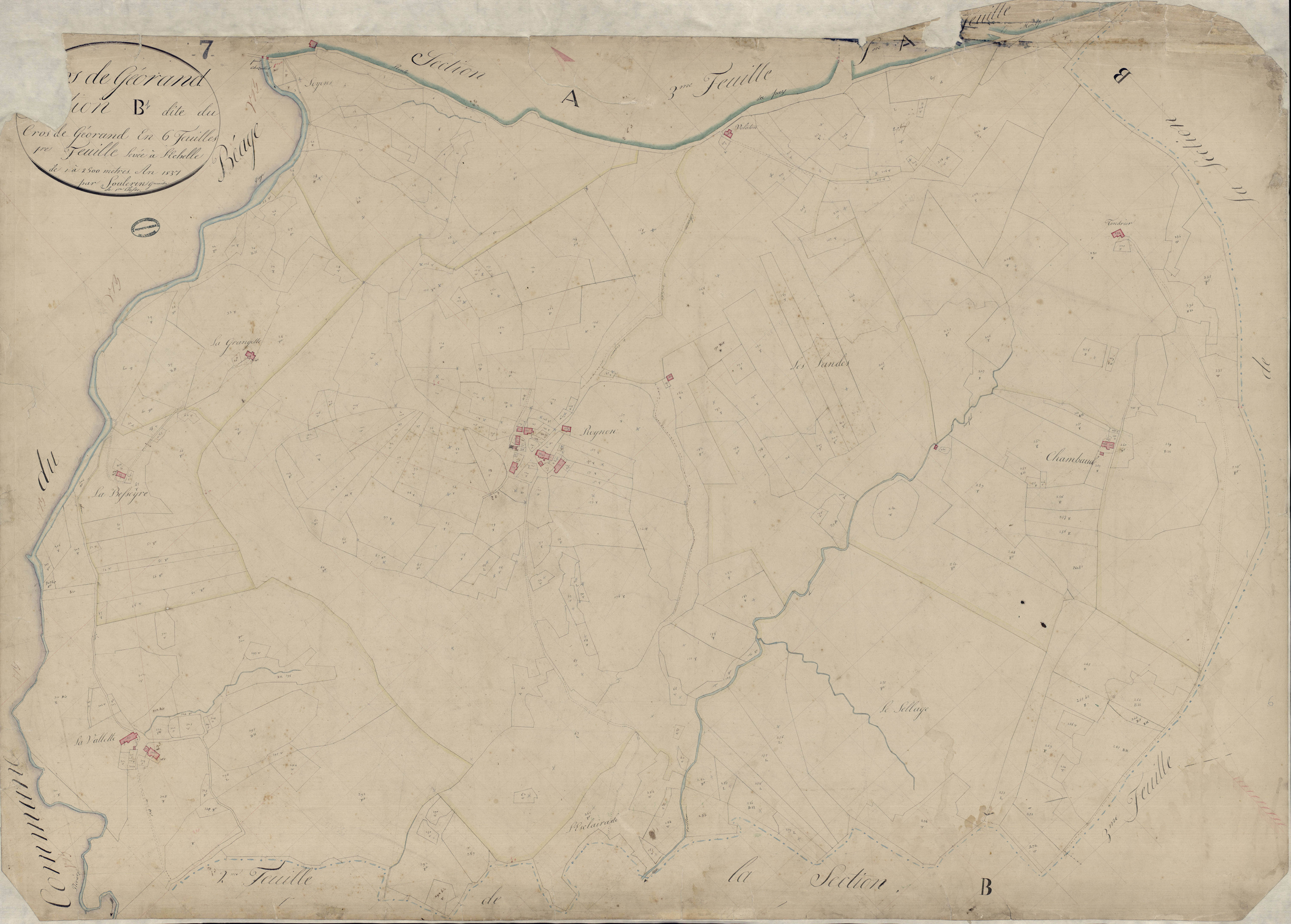 Cros-de-Géorand - Section B - Feuillet 1
