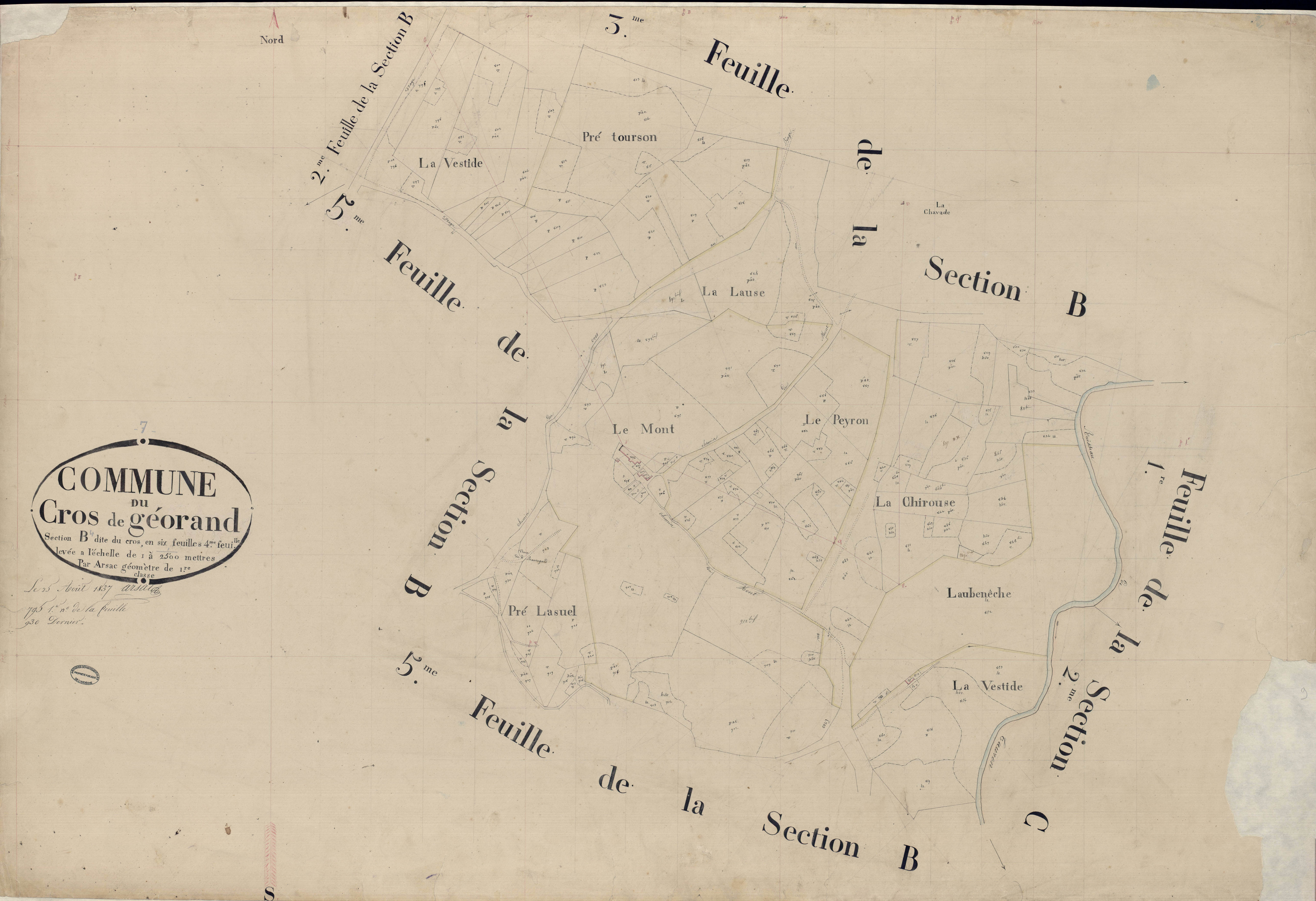 Cros-de-Géorand - Section B - Feuillet 4