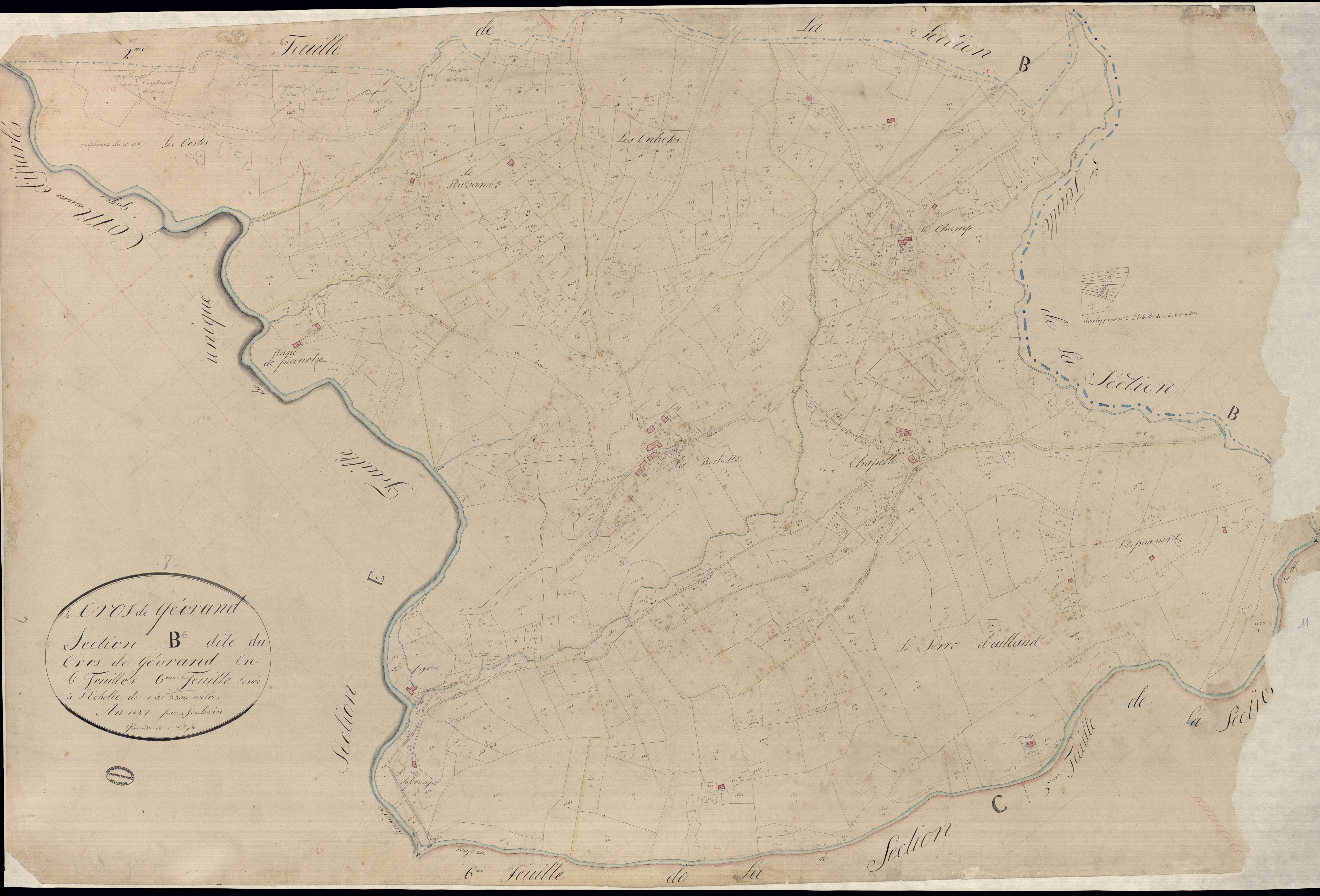 Cros-de-Géorand - Section B - Feuillet 6