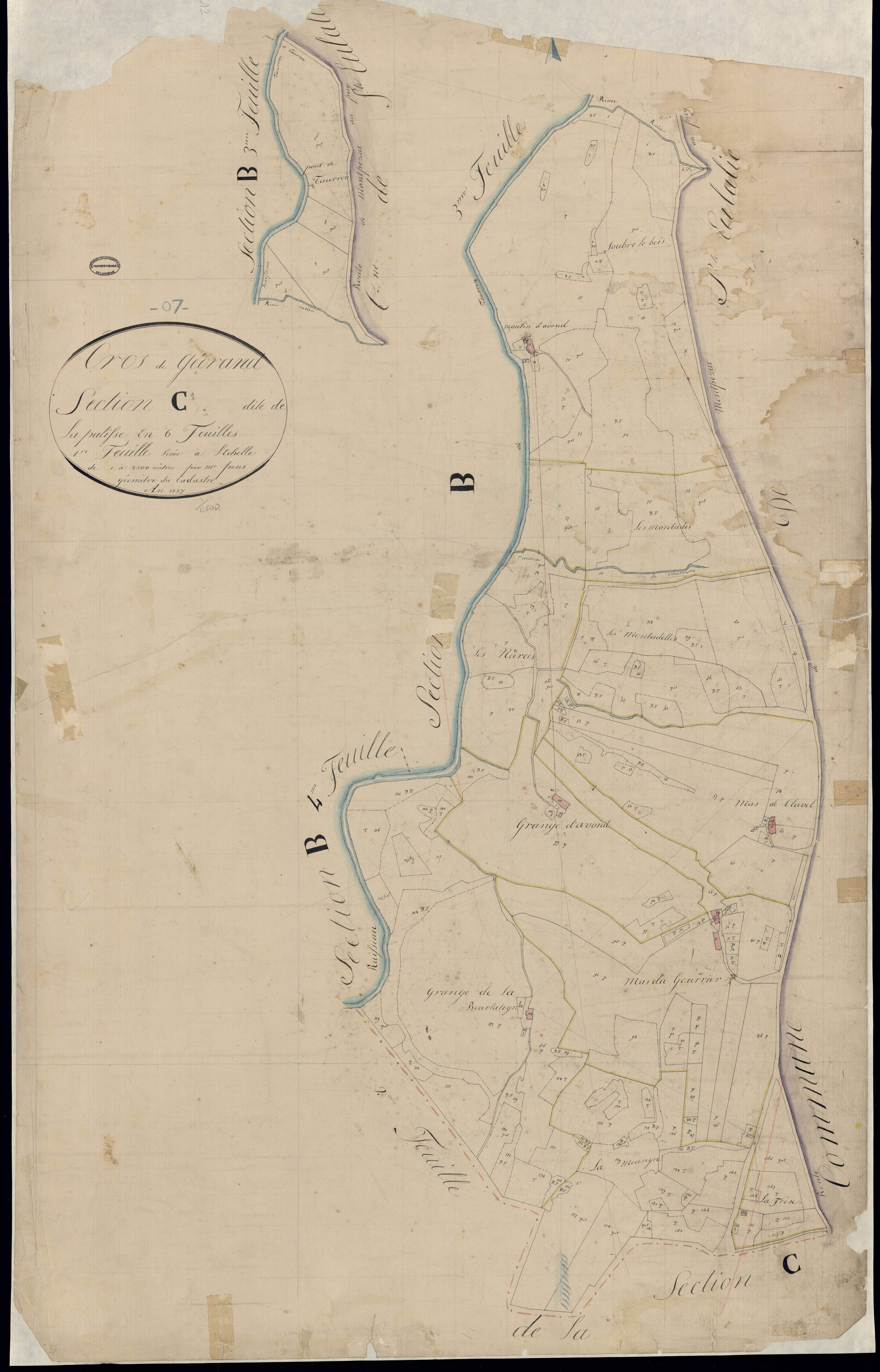 Cros-de-Géorand - Section C - Feuillet 1