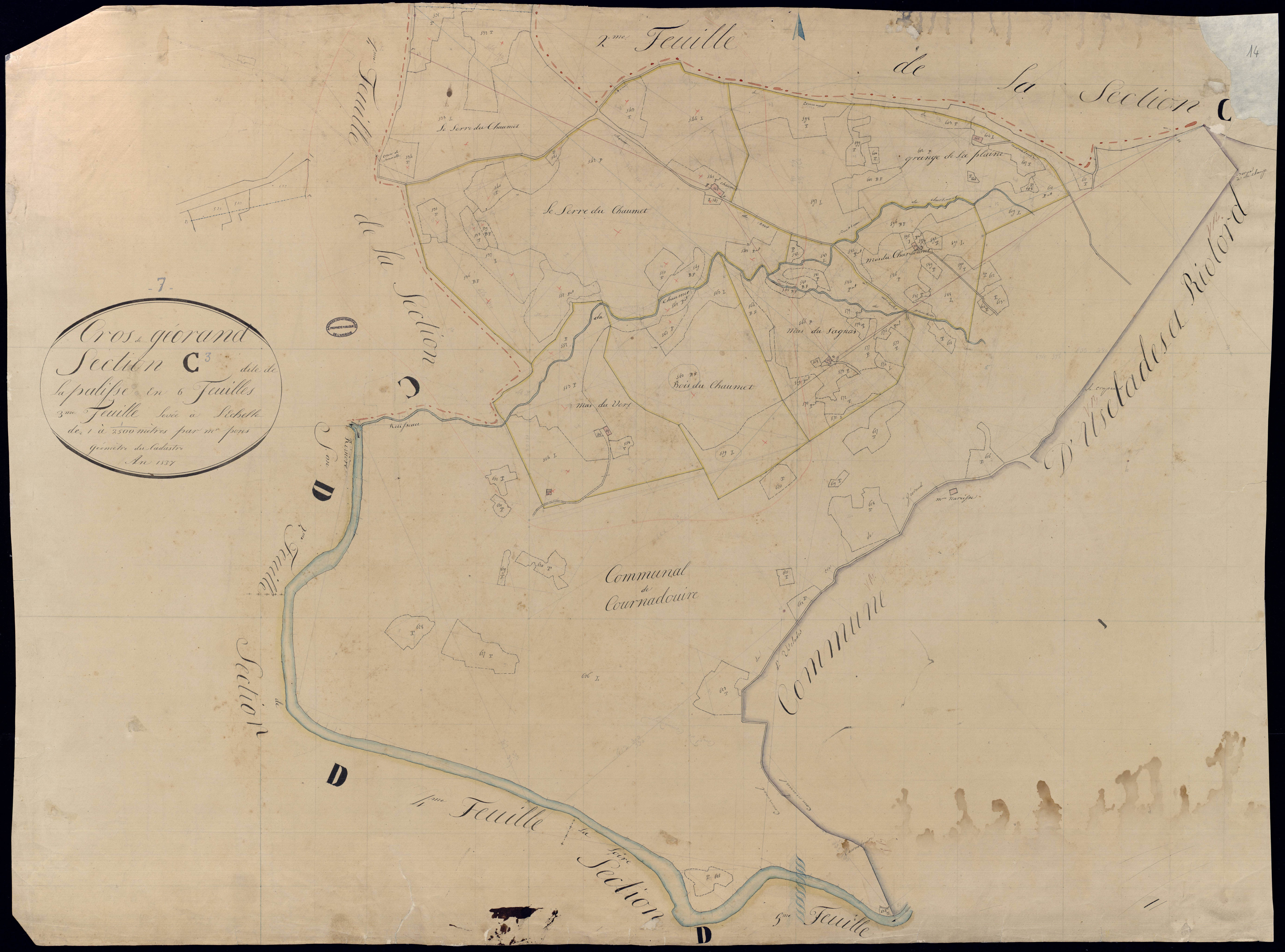 Cros-de-Géorand - Section C - Feuillet 3