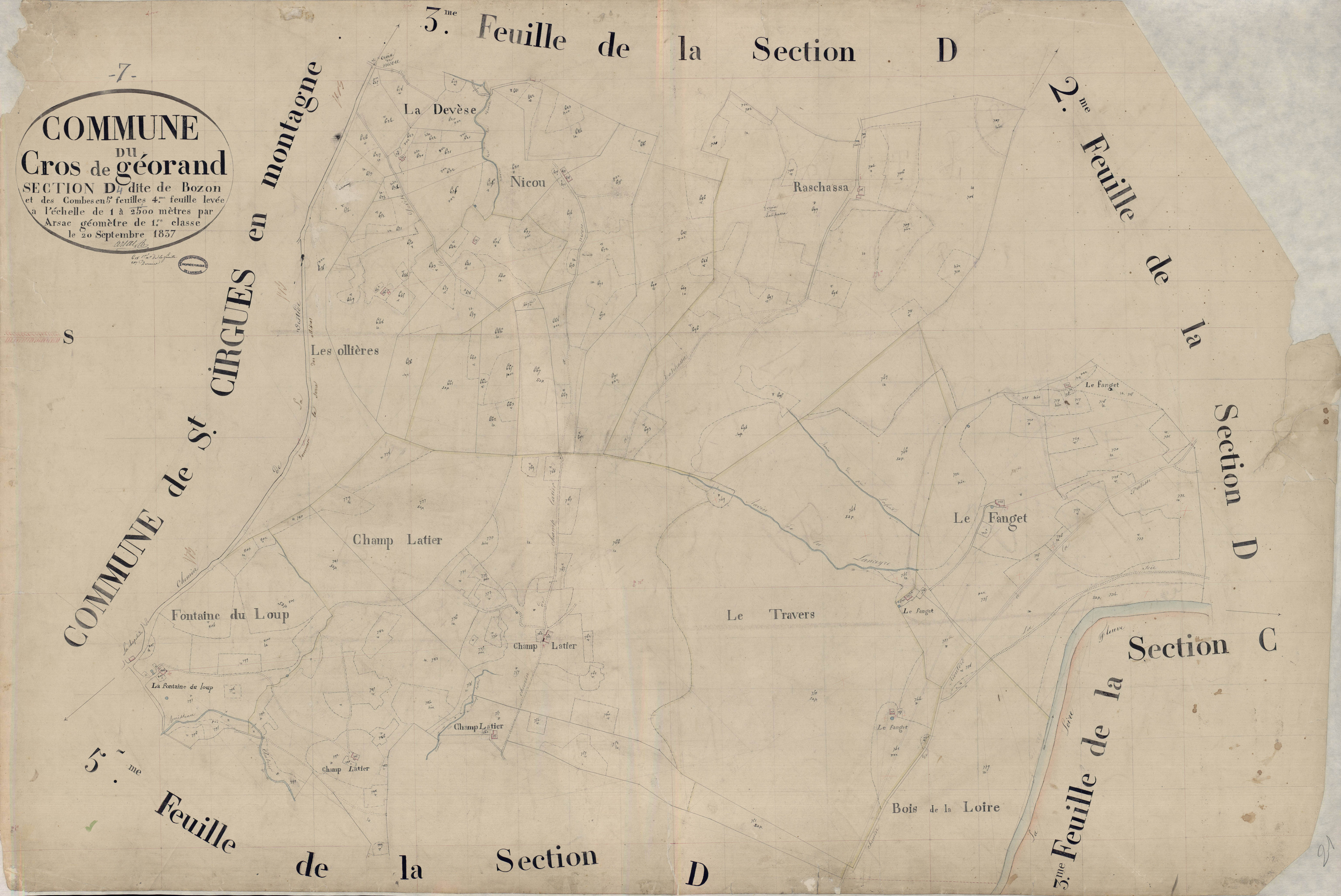 Cros-de-Géorand - Section D - Feuillet 4