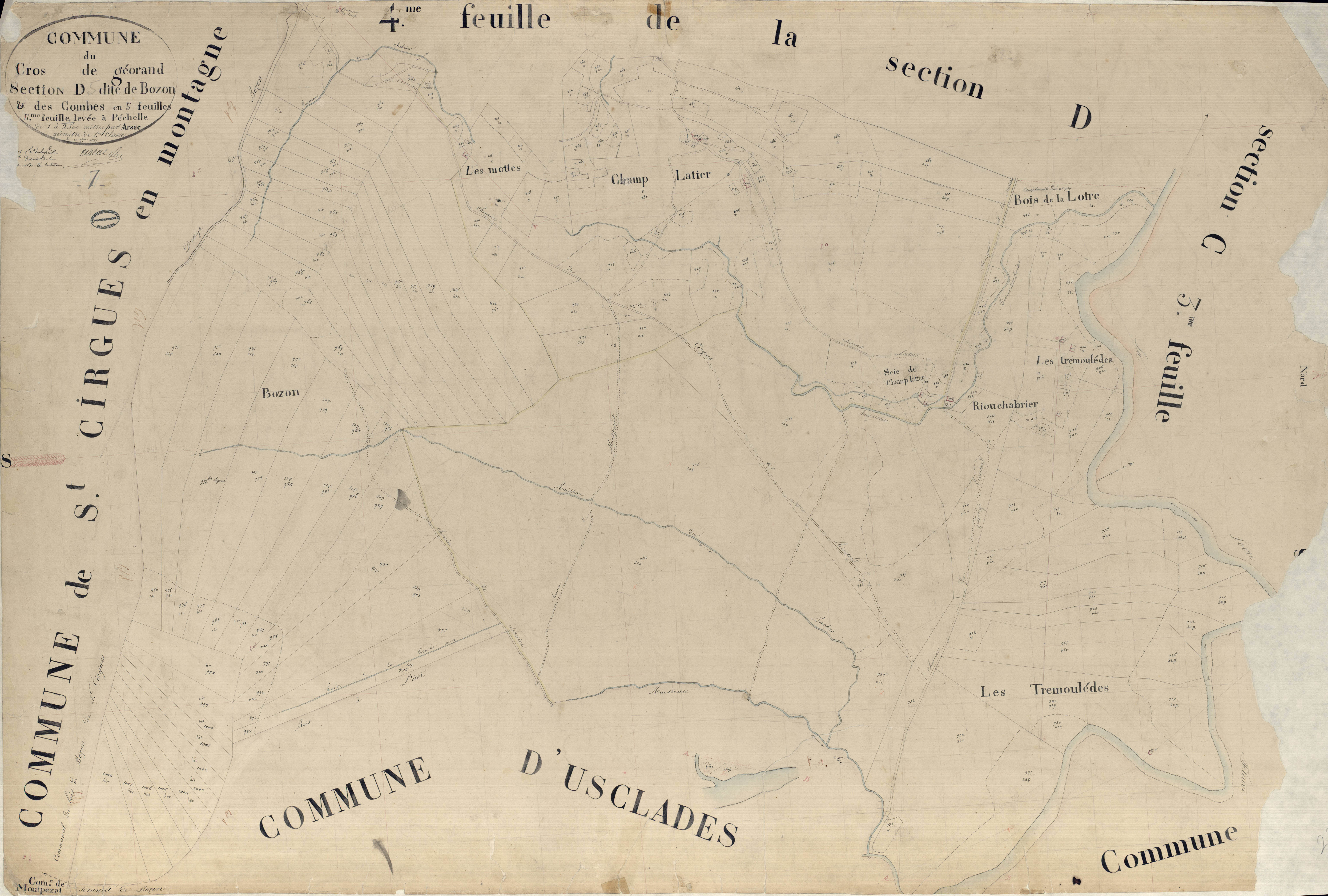 Cros-de-Géorand - Section D - Feuillet 5