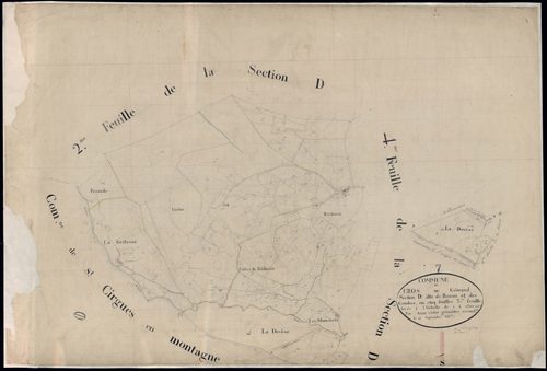 Cros-de-Géorand - Section D - Feuillet 3