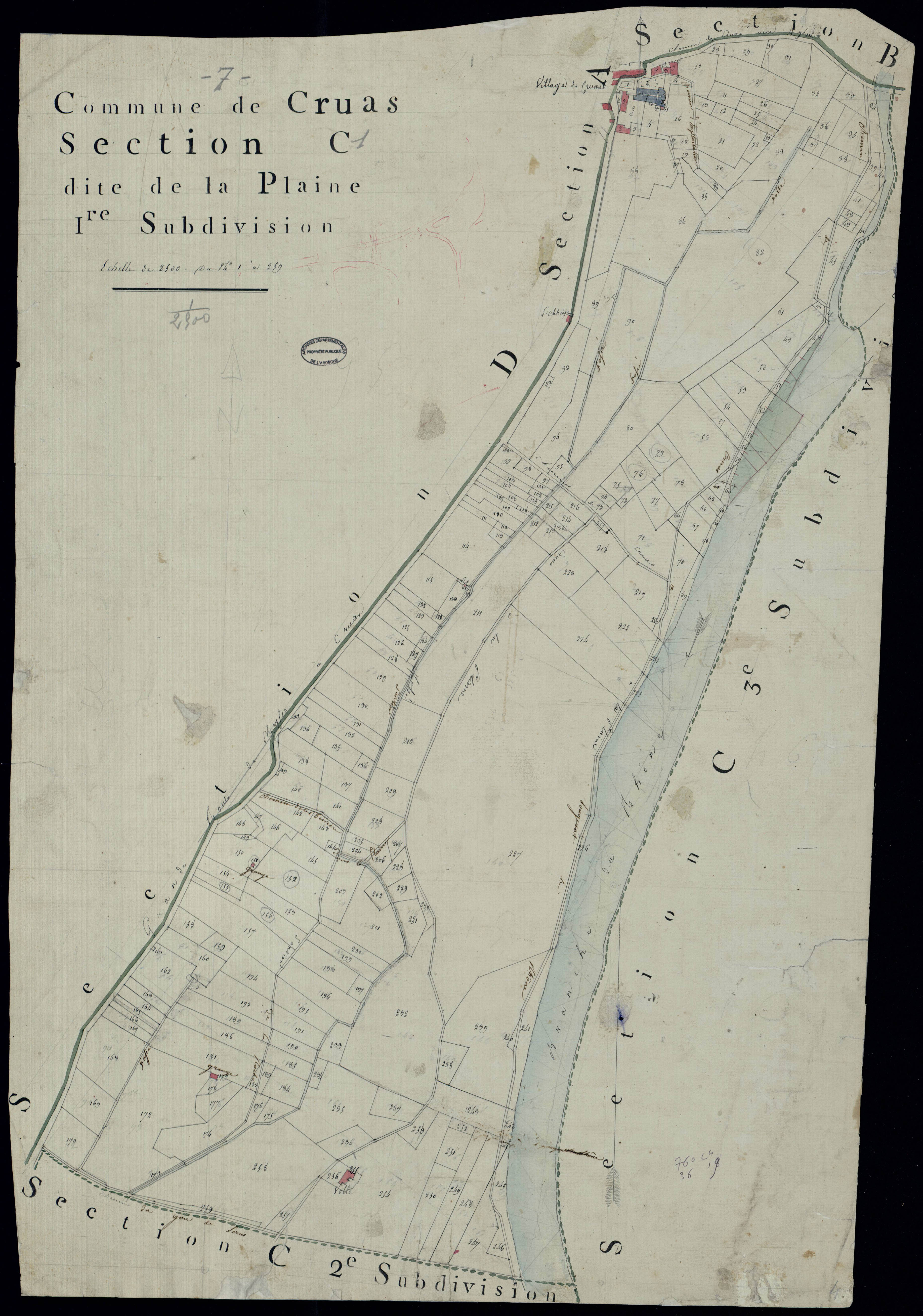 Cruas - Section C - Feuillet 1