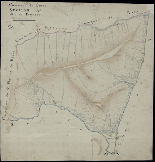 Cruas - Section A - Feuillet 1
