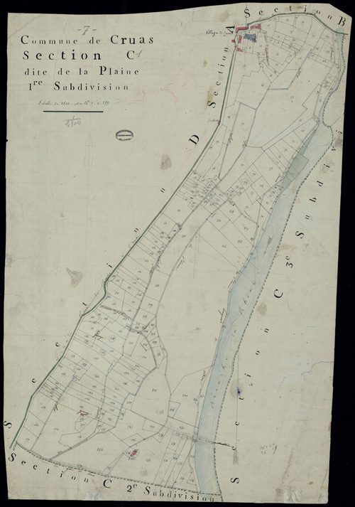 Cruas - Section C - Feuillet 1