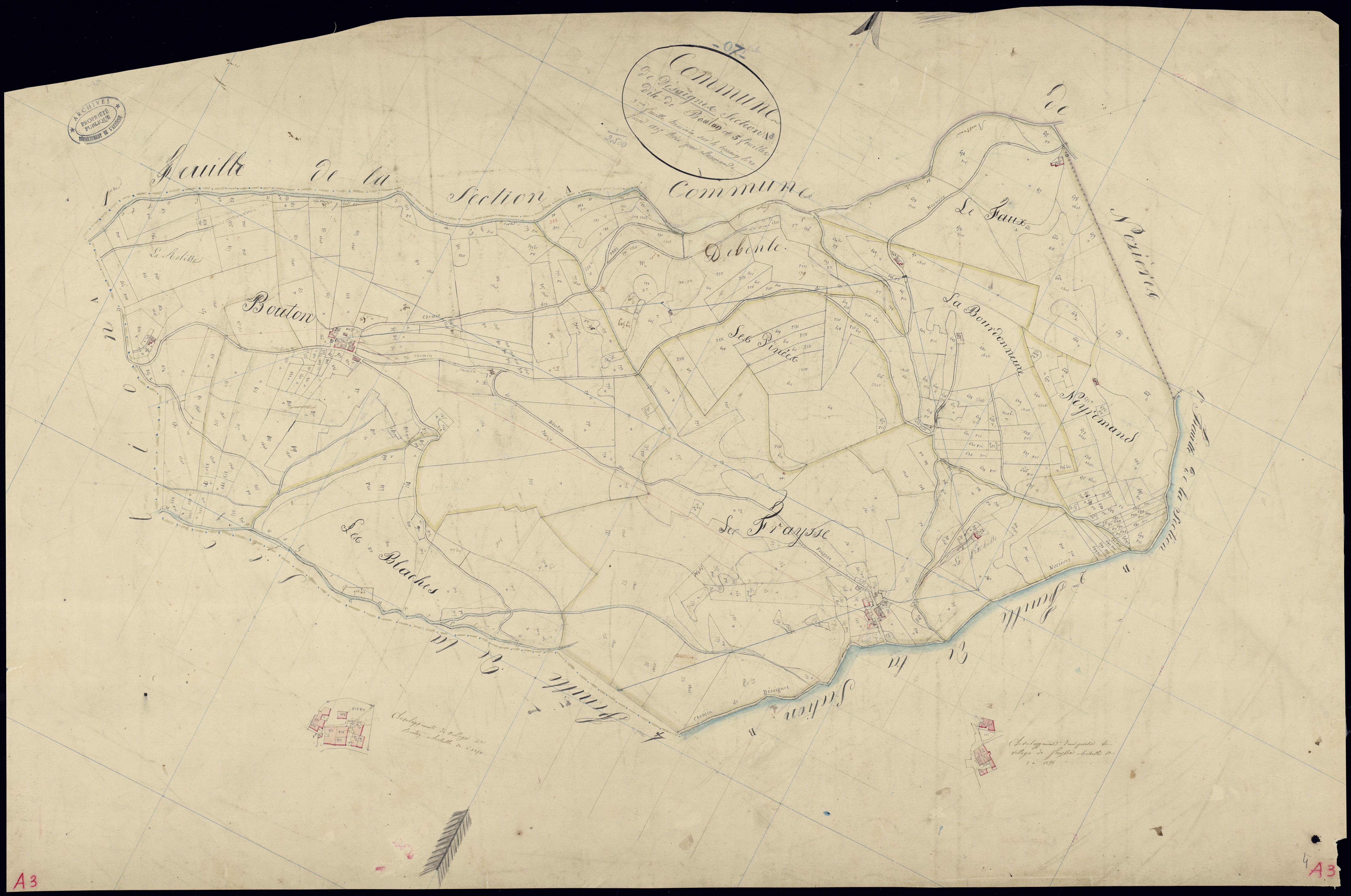 Désaignes - Section A - Feuillet 3