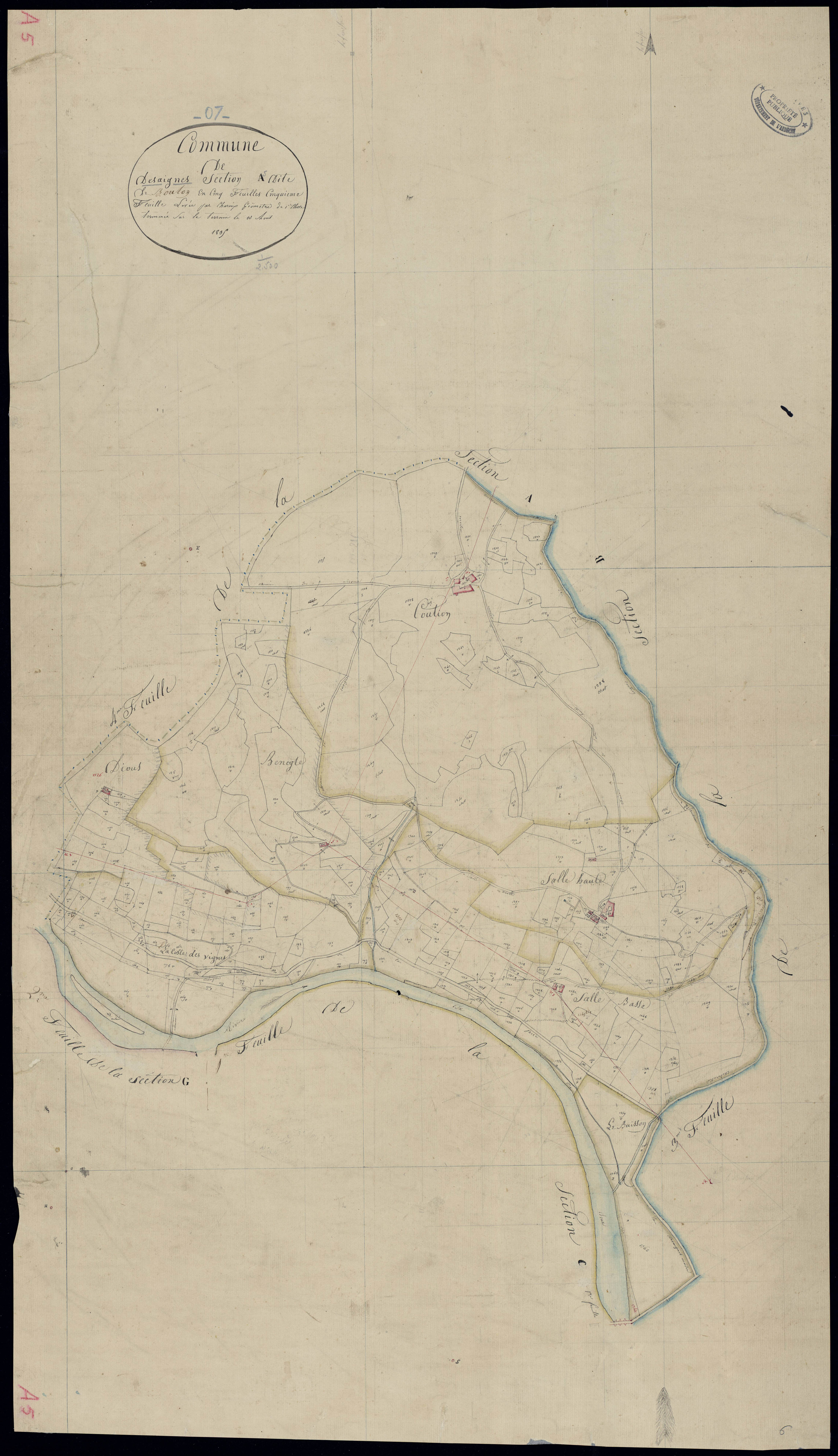 Désaignes - Section A - Feuillet 5