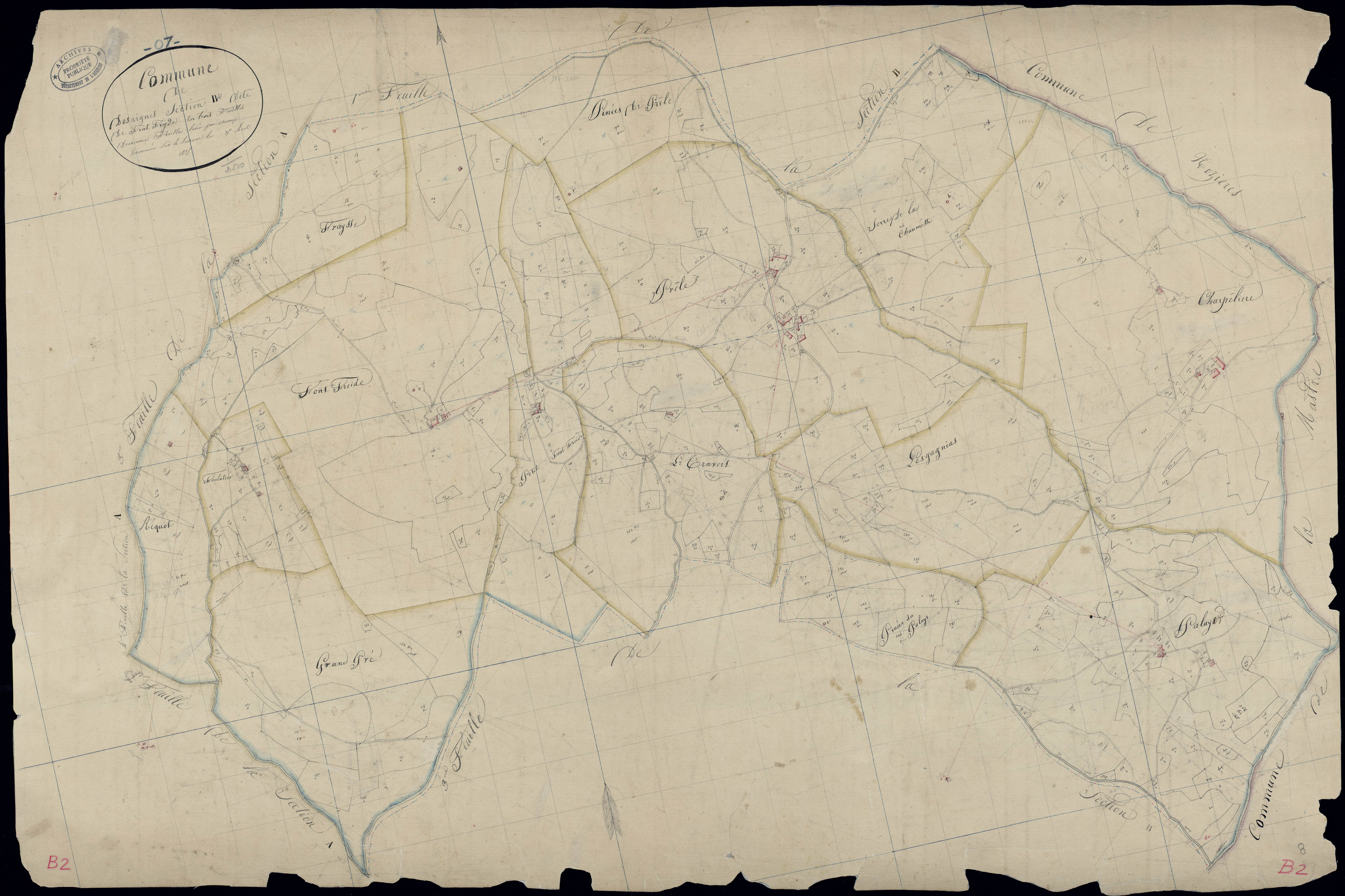 Désaignes - Section B - Feuillet 2