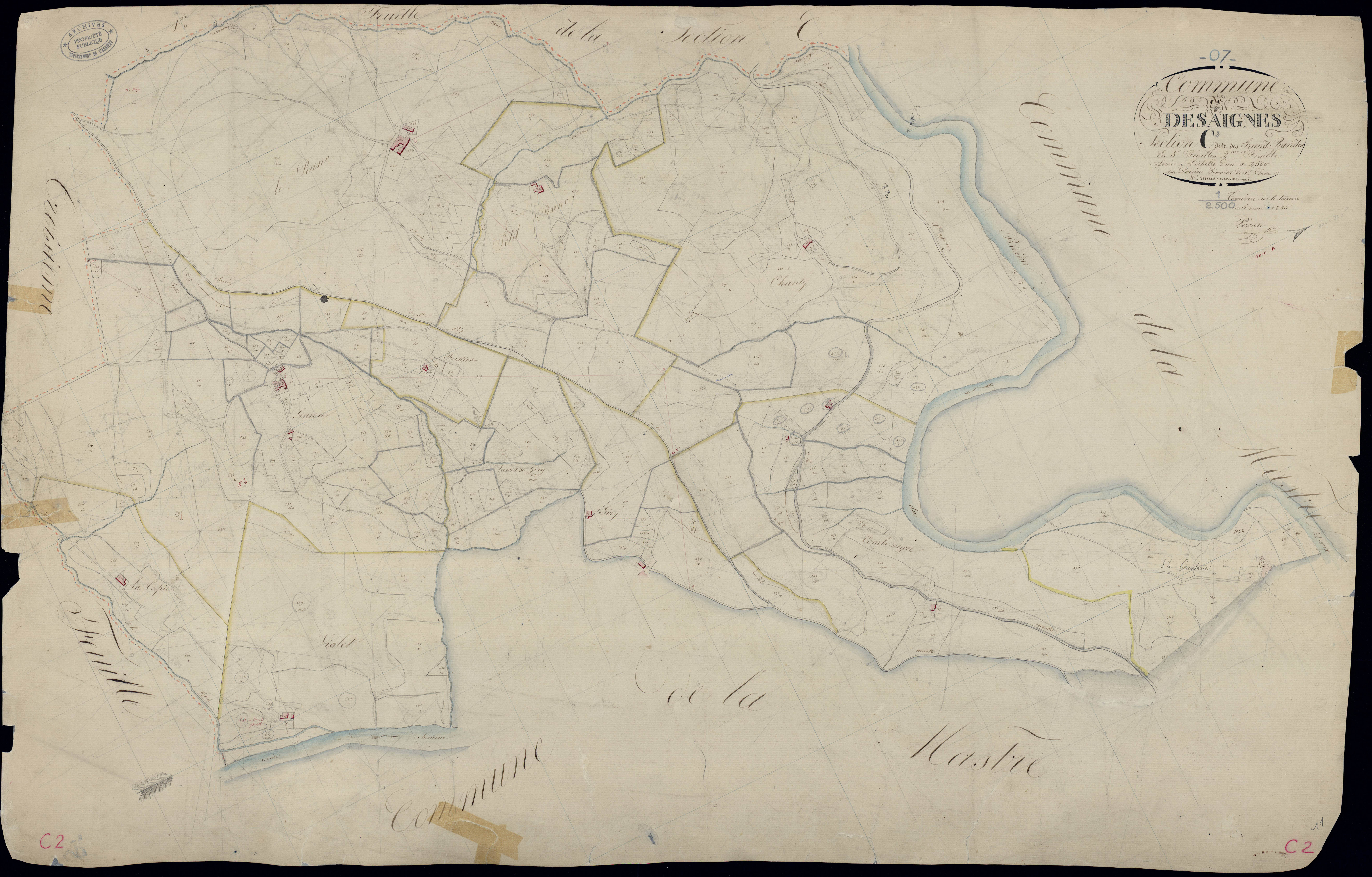 Désaignes - Section C - Feuillet 2