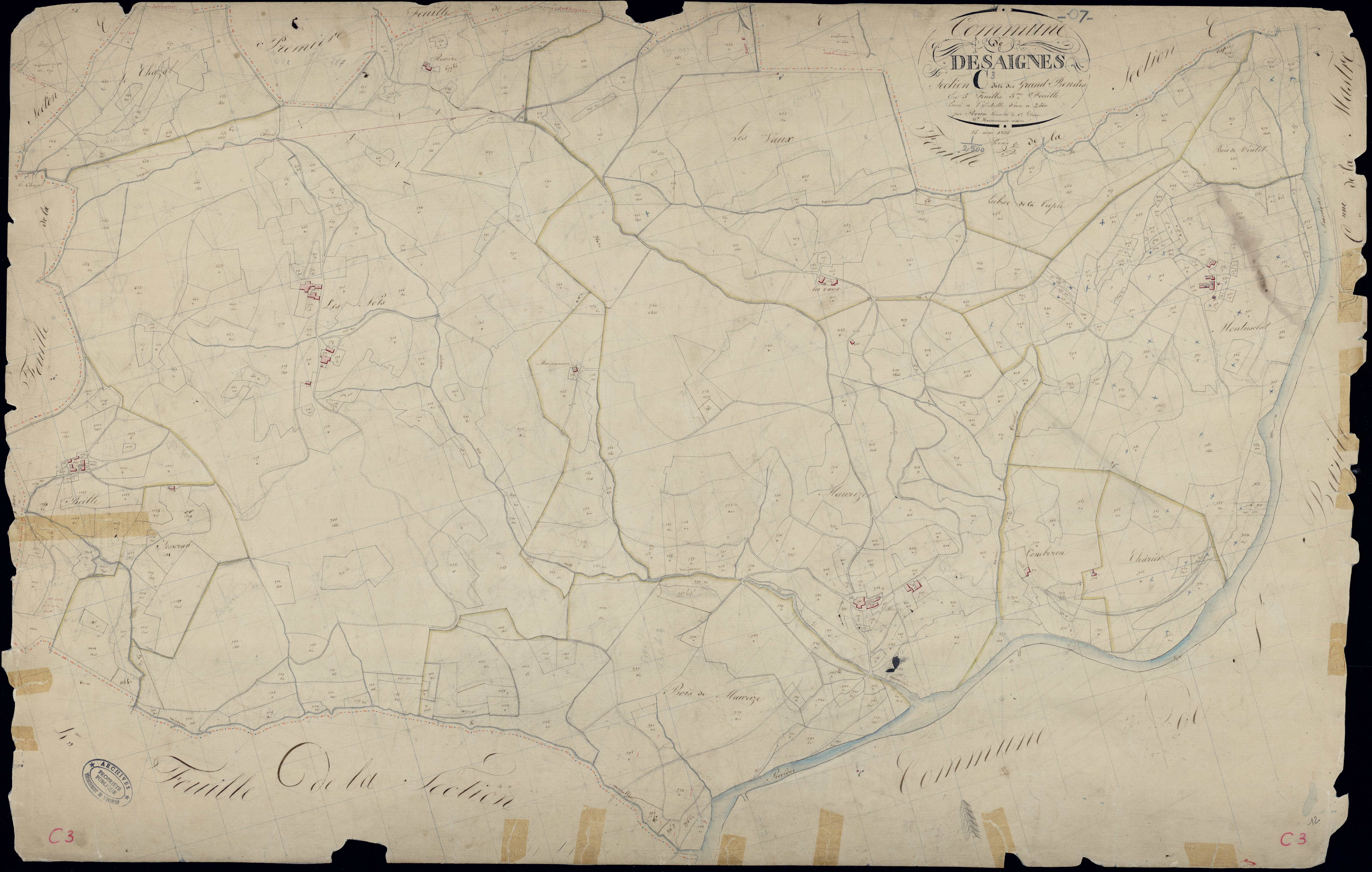 Désaignes - Section C - Feuillet 3