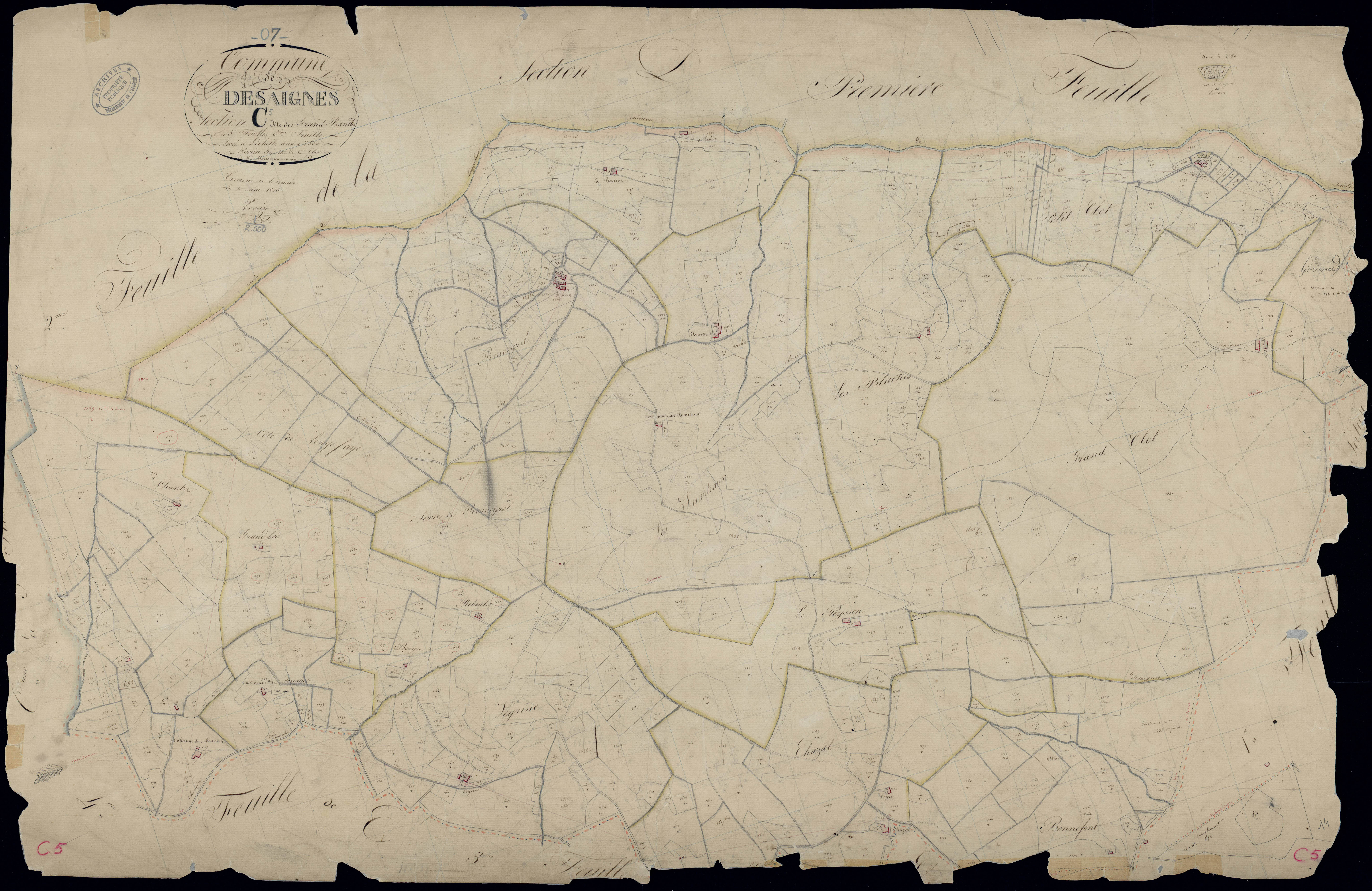 Désaignes - Section C - Feuillet 5
