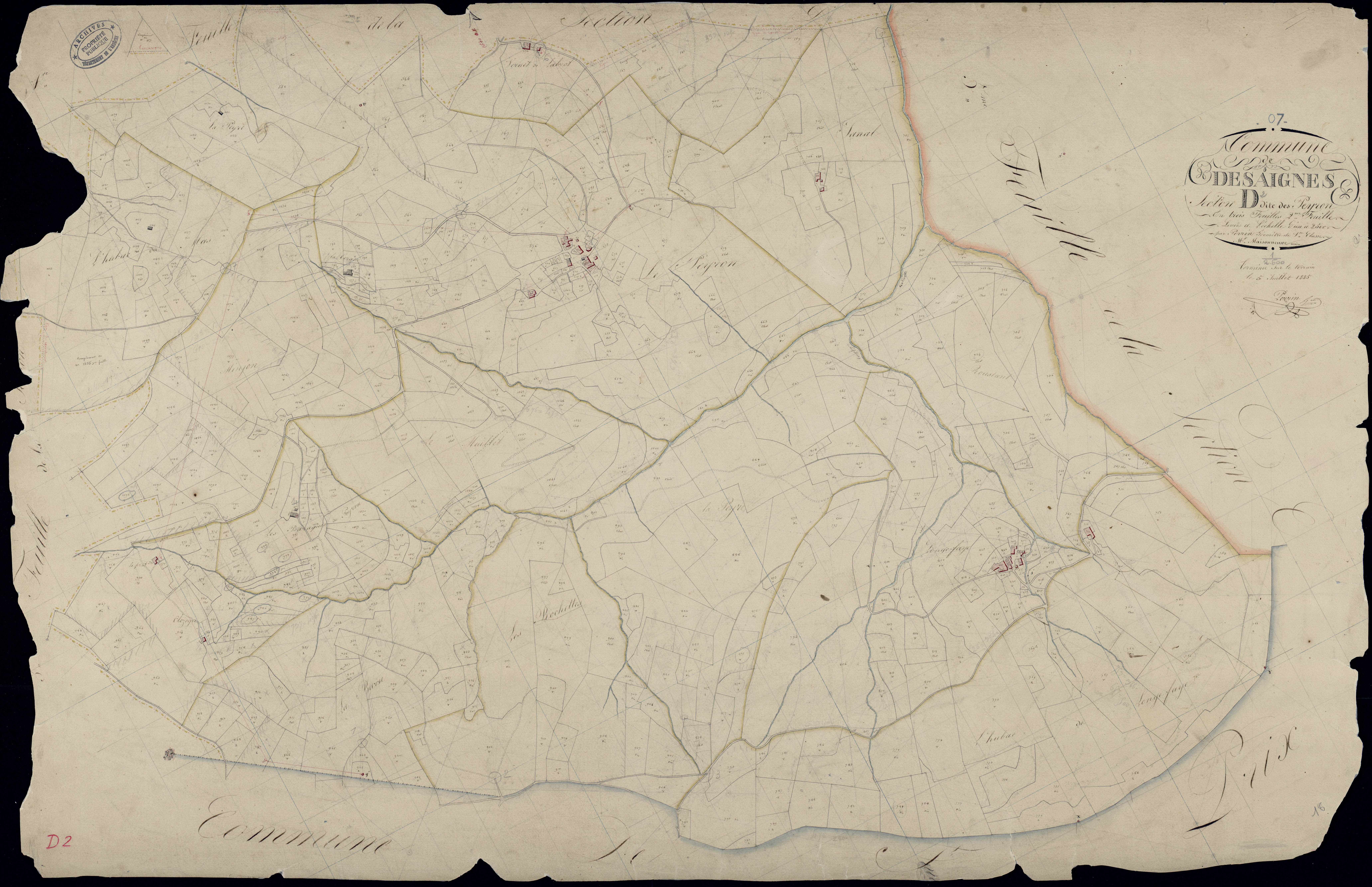 Désaignes - Section D - Feuillet 2