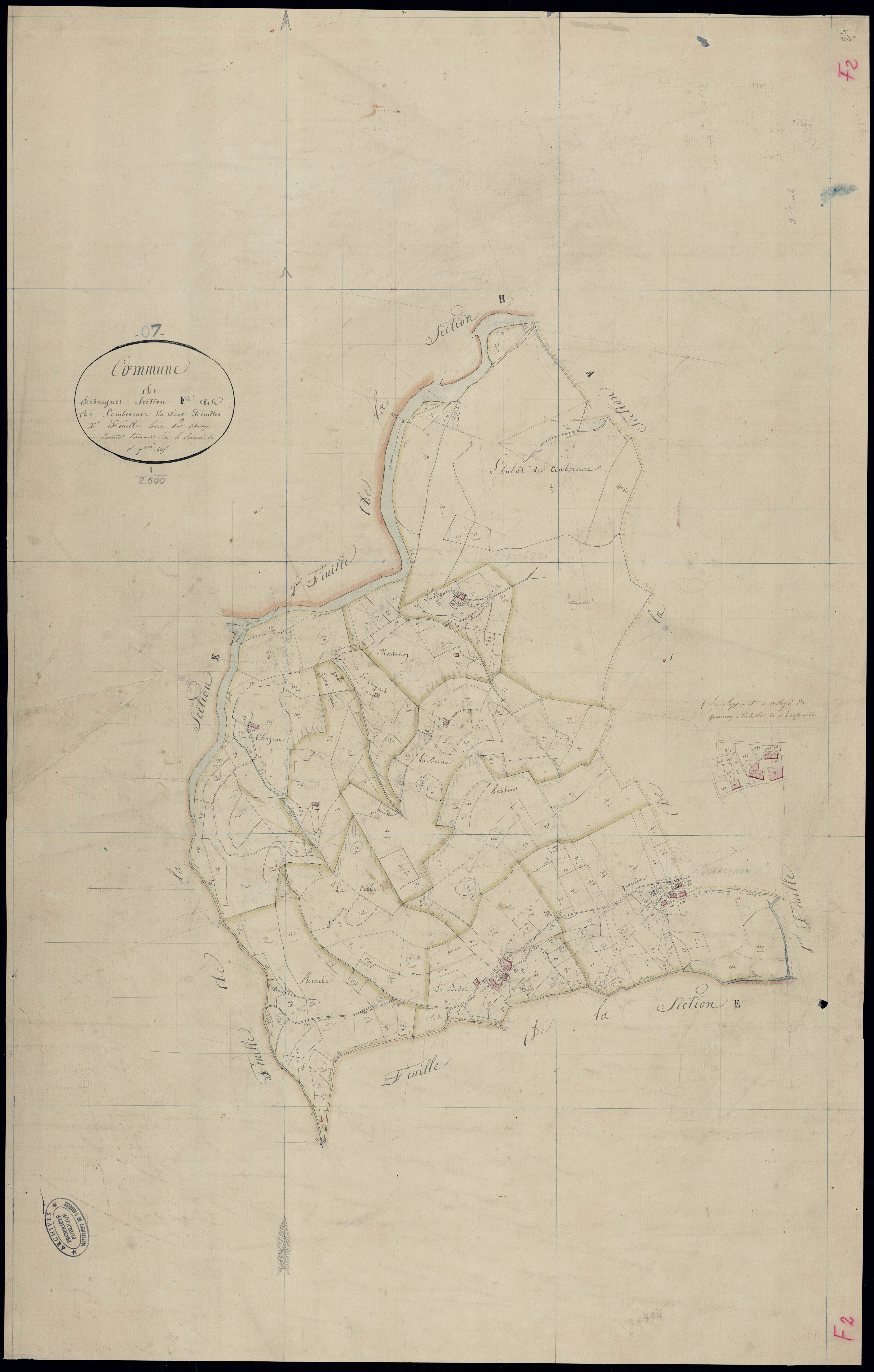 Désaignes - Section F - Feuillet 2