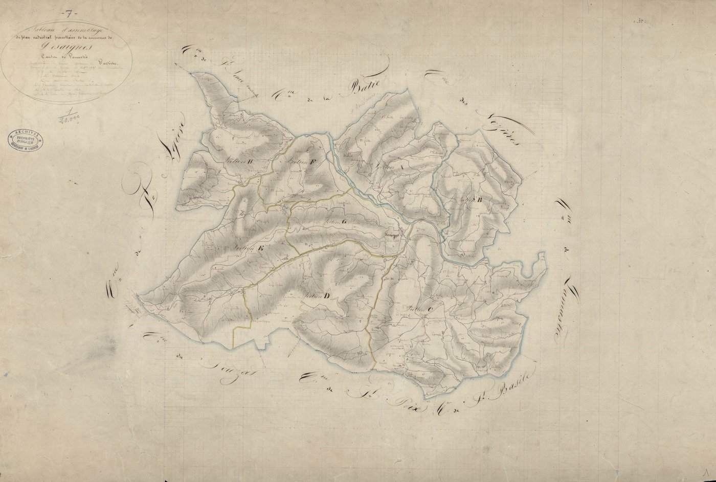 Désaignes - Tableau d'assemblage