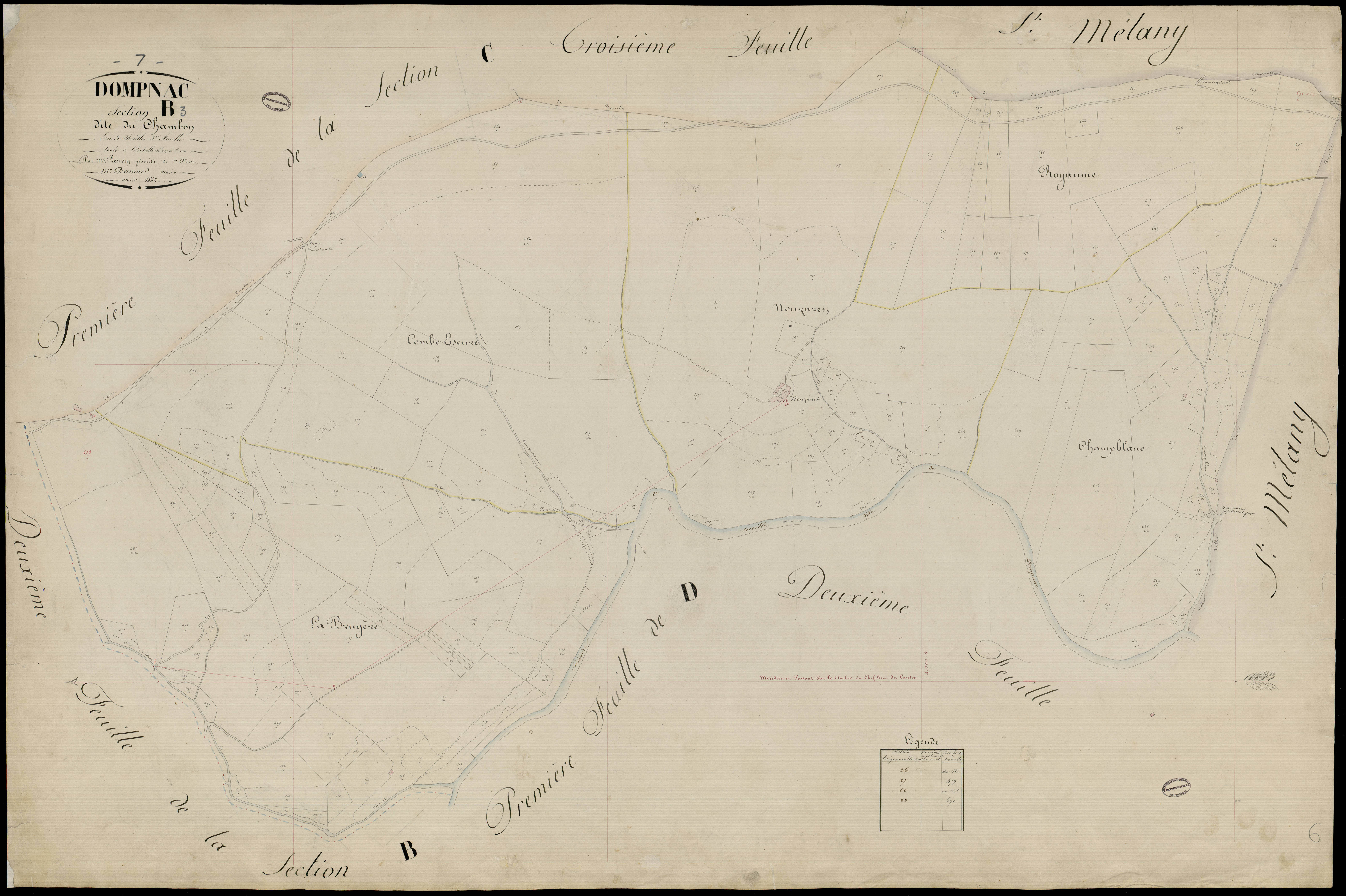 Dompnac - Section B - Feuillet 3