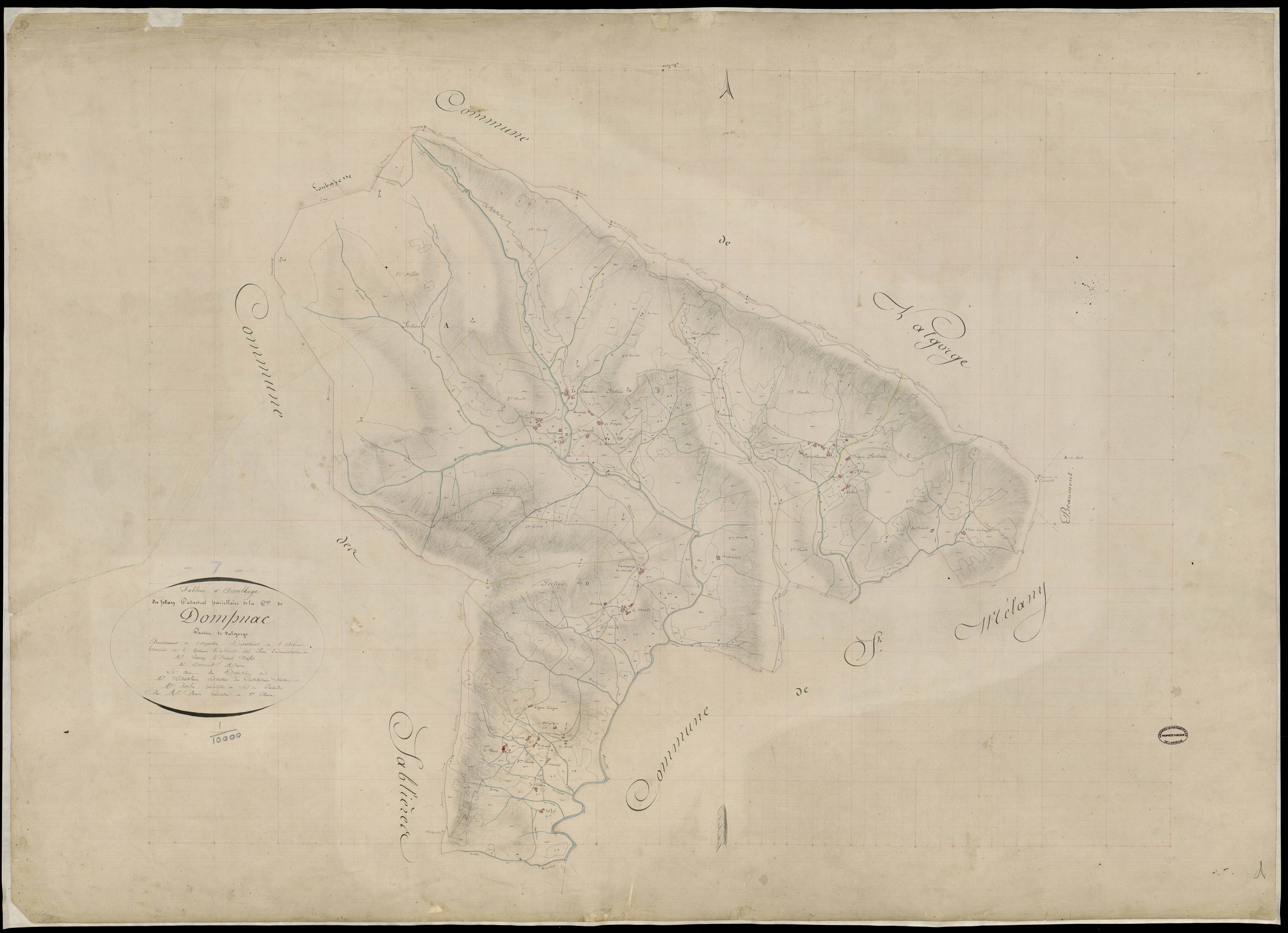 Dompnac - Tableau d'assemblage