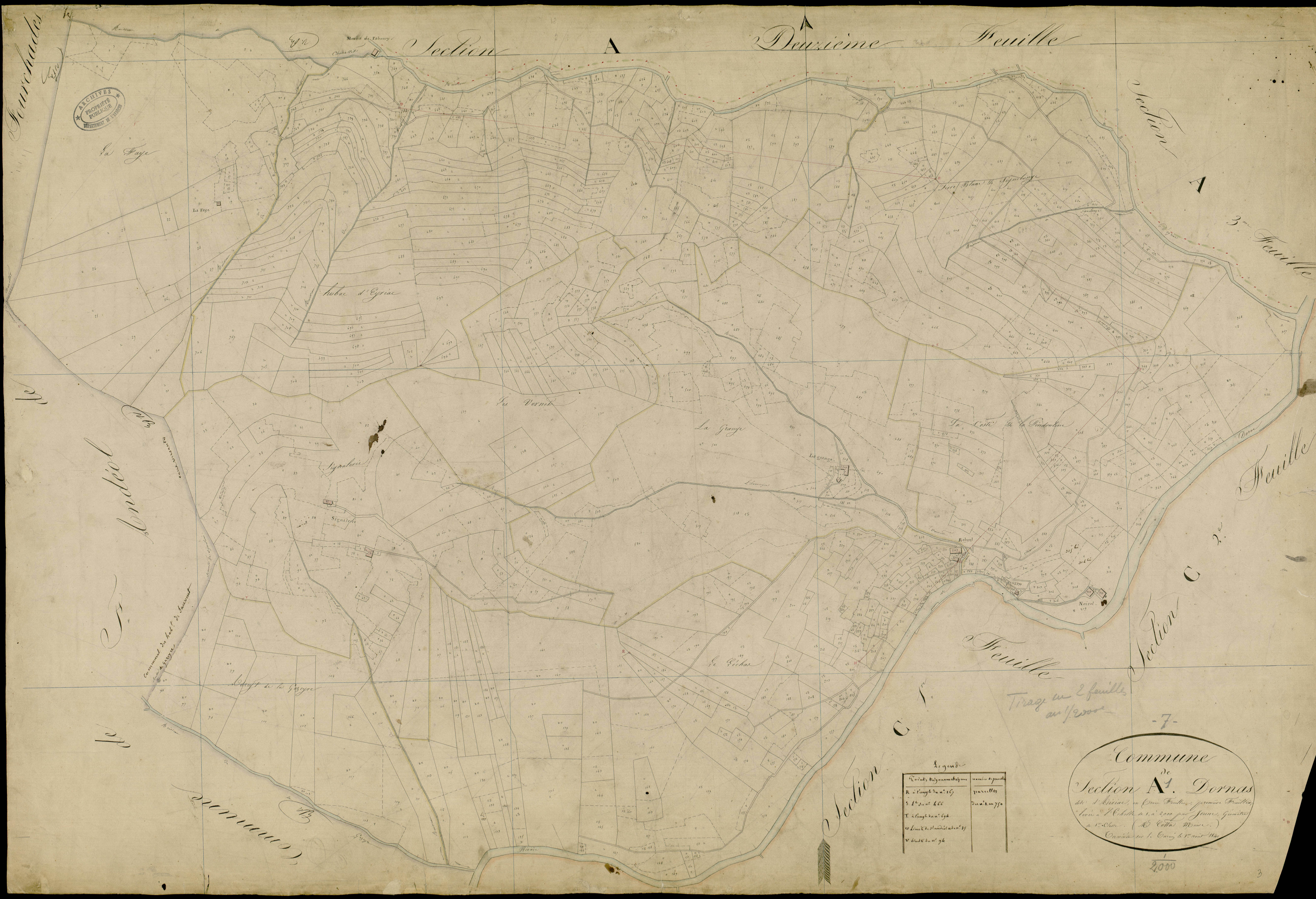 Dornas - Section A - Feuillet 1
