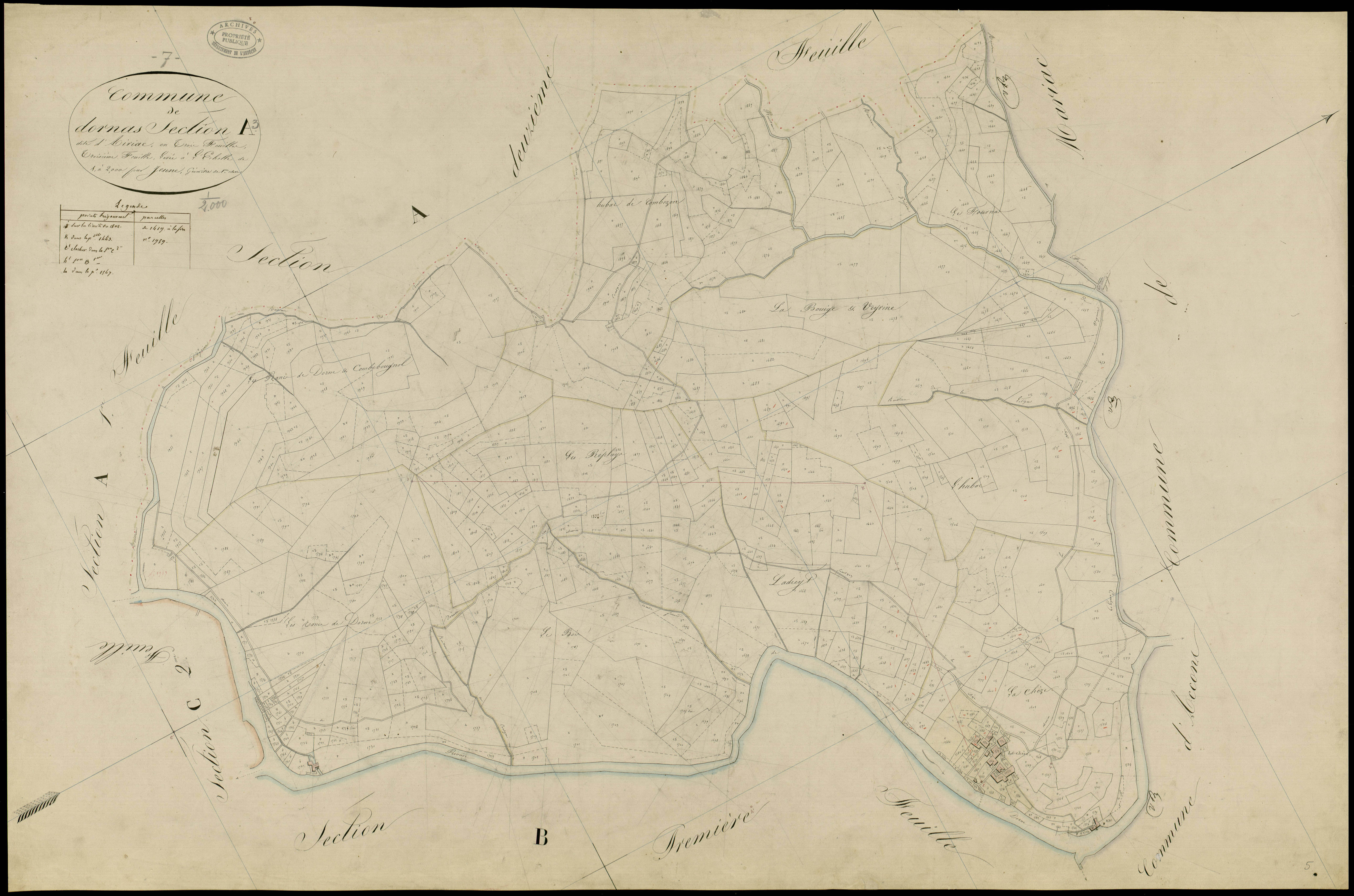 Dornas - Section A - Feuillet 3