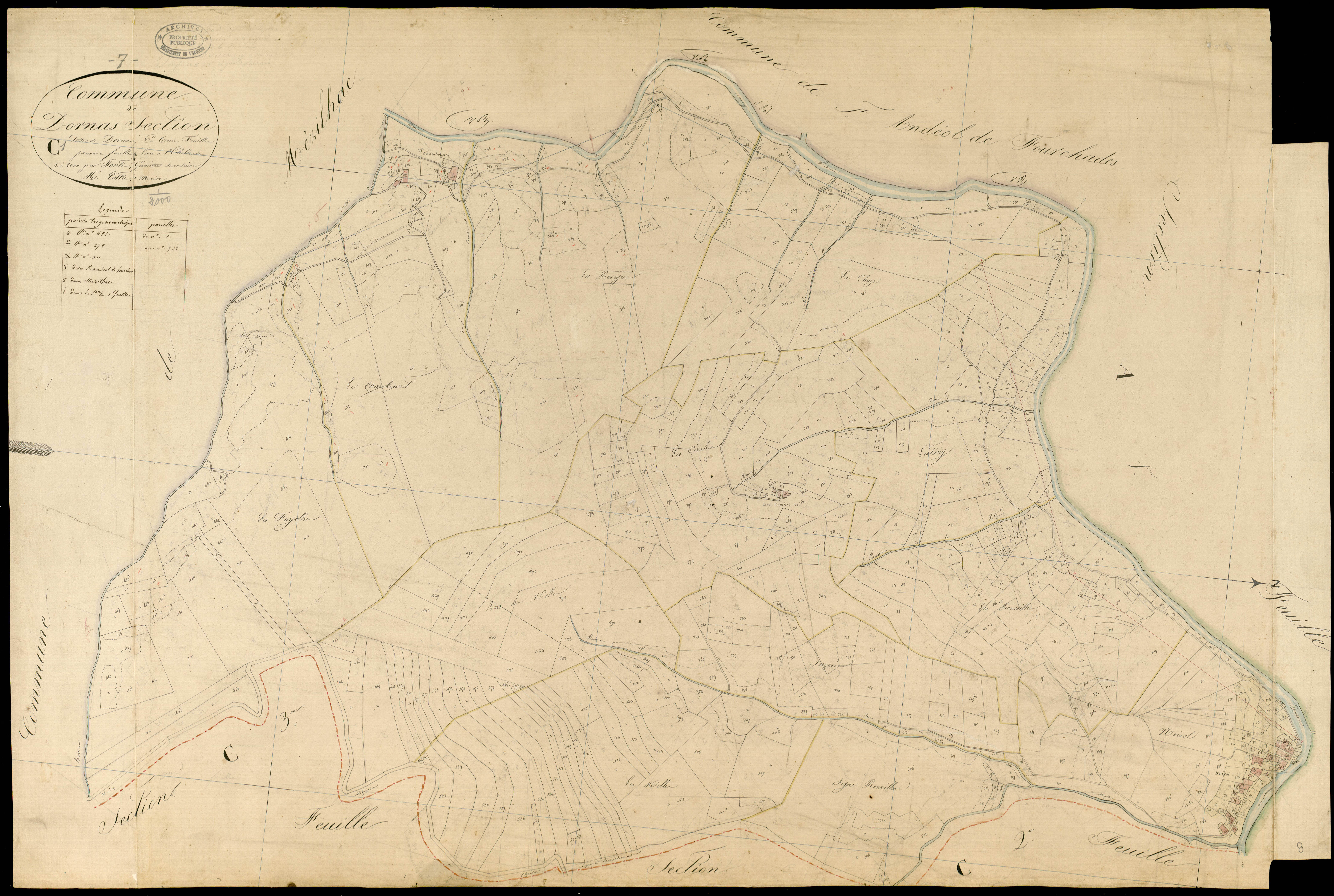 Dornas - Section C - Feuillet 1