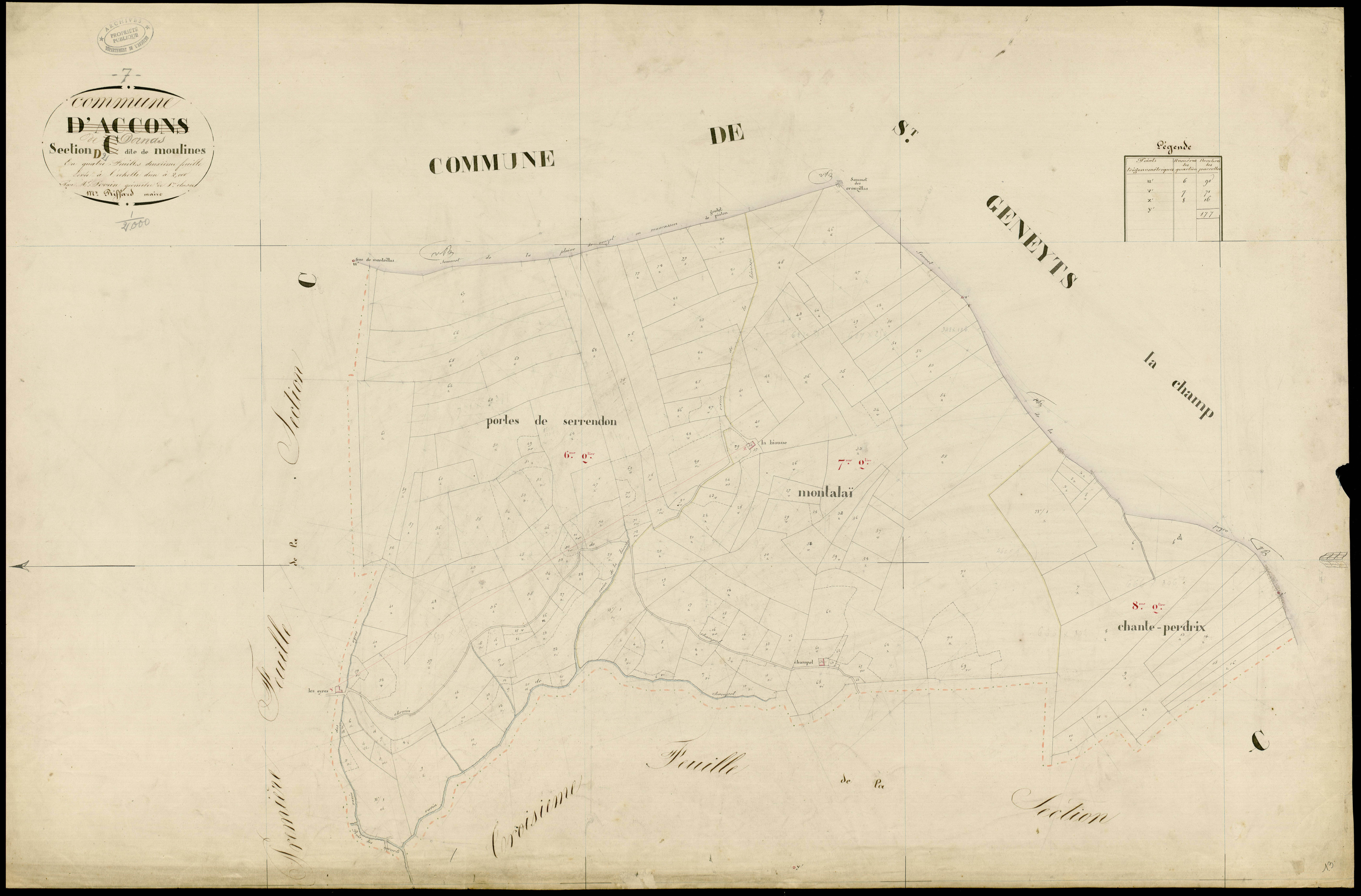 Dornas - Section D - Feuillet 2