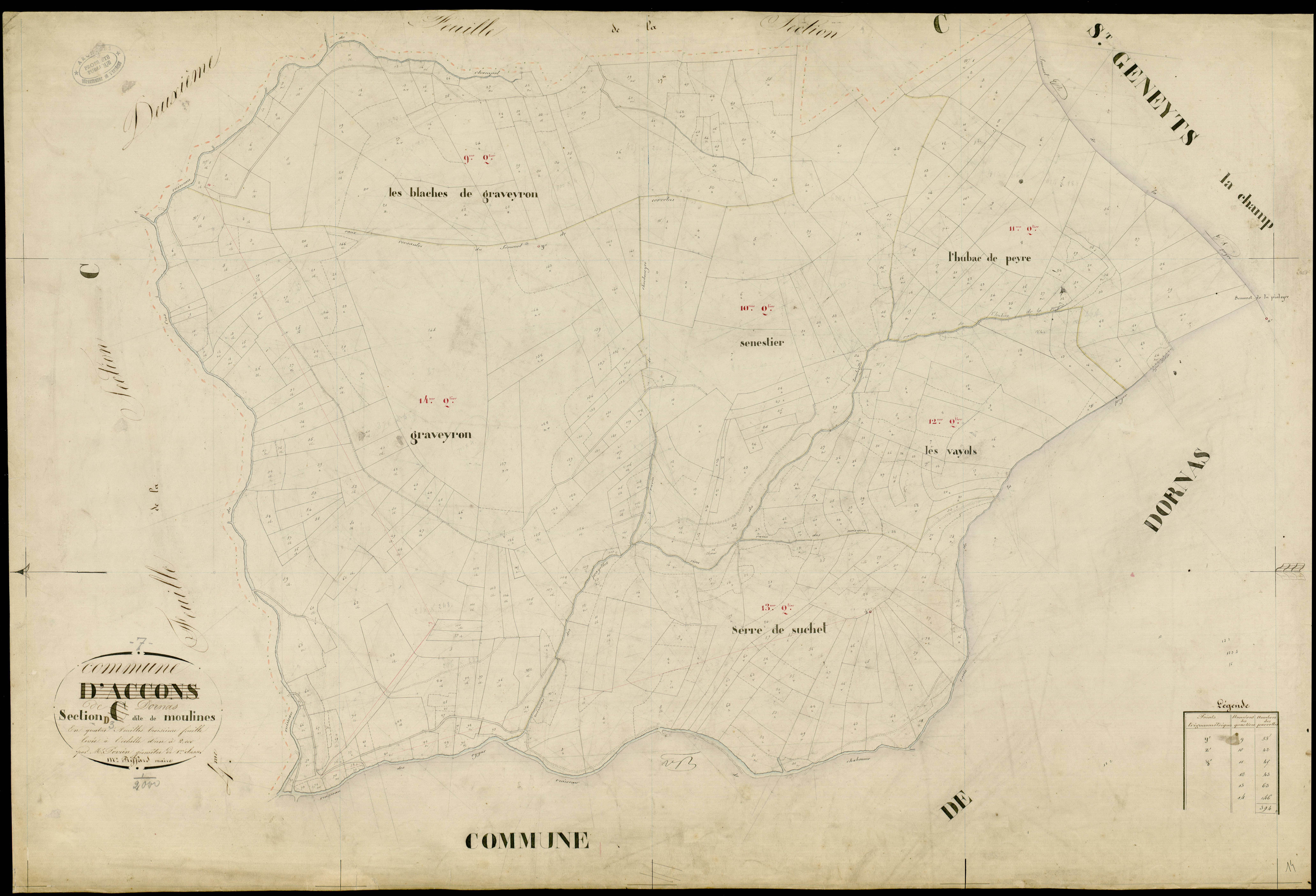 Dornas - Section D - Feuillet 3
