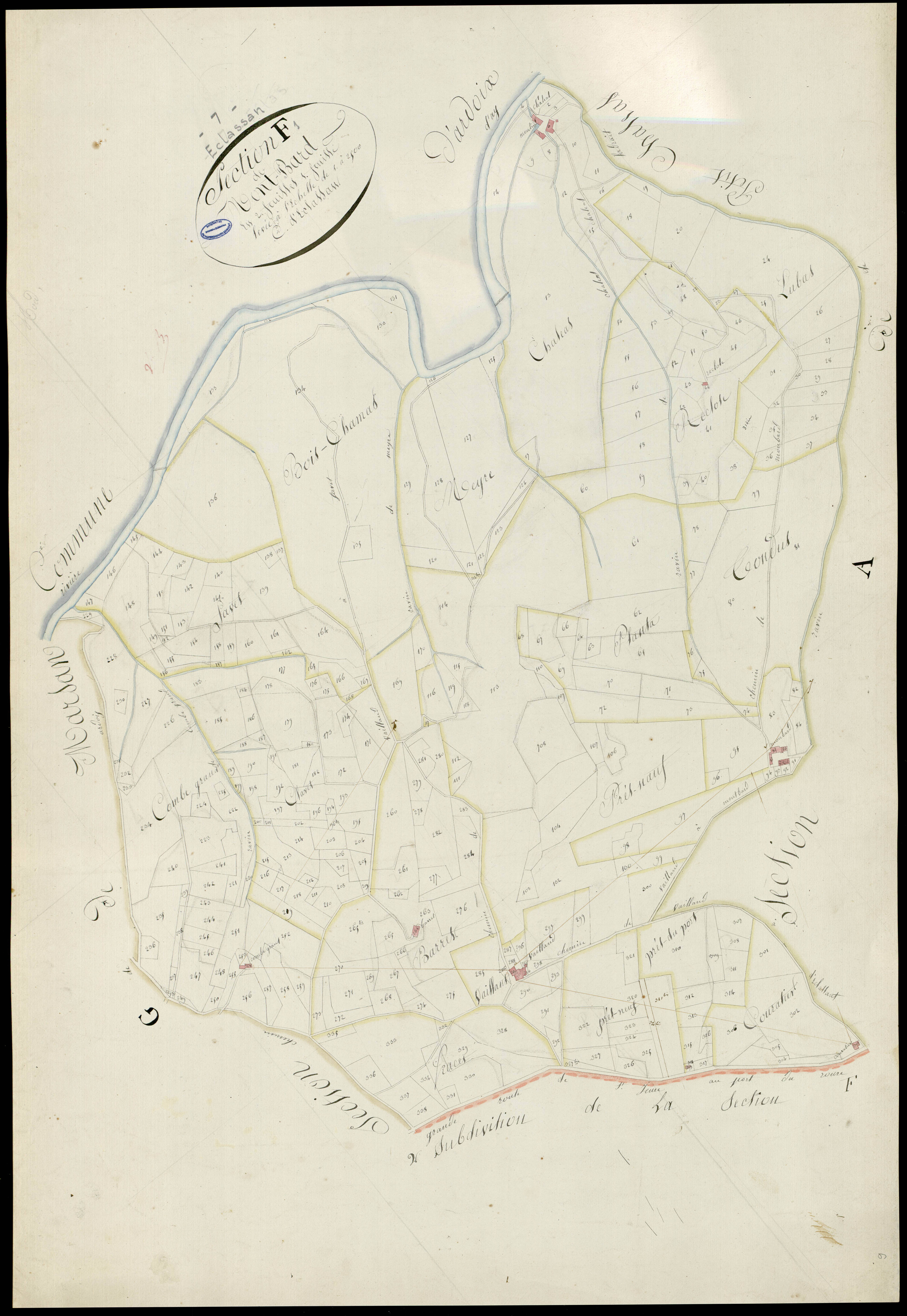 Éclassan - Section F - Feuillet 1