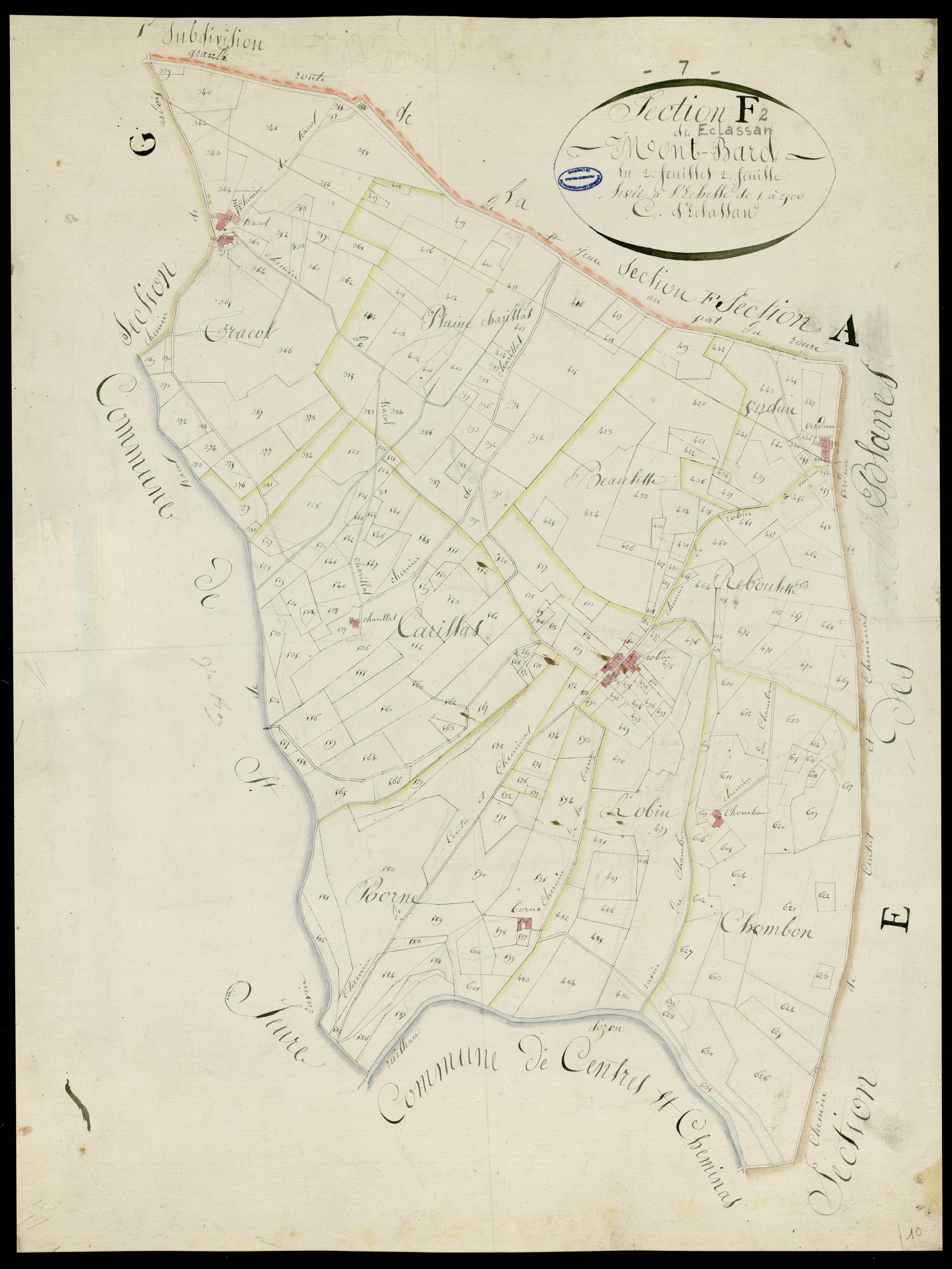 Éclassan - Section F - Feuillet 2