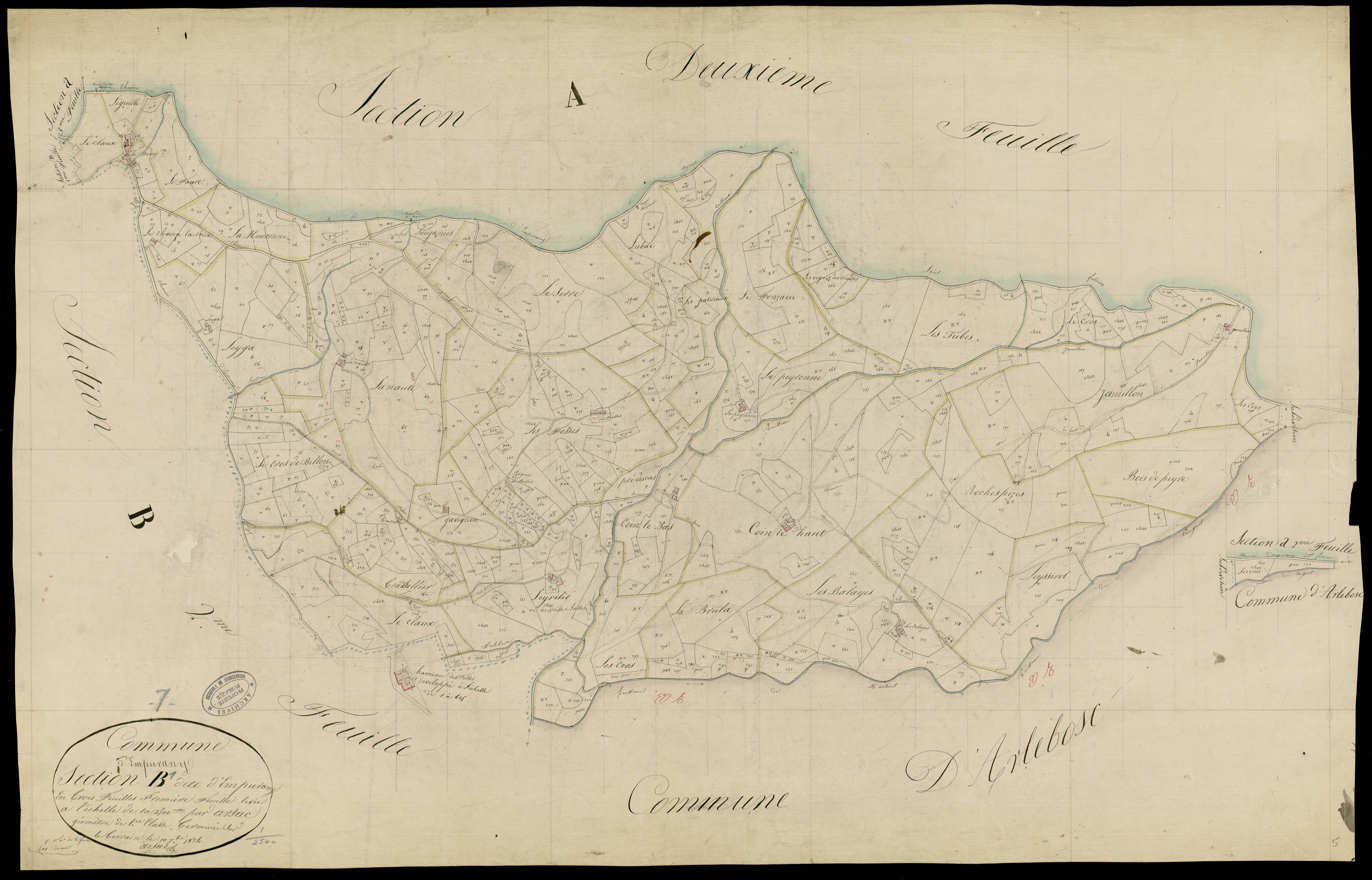 Empurany - Section B - Feuillet 1