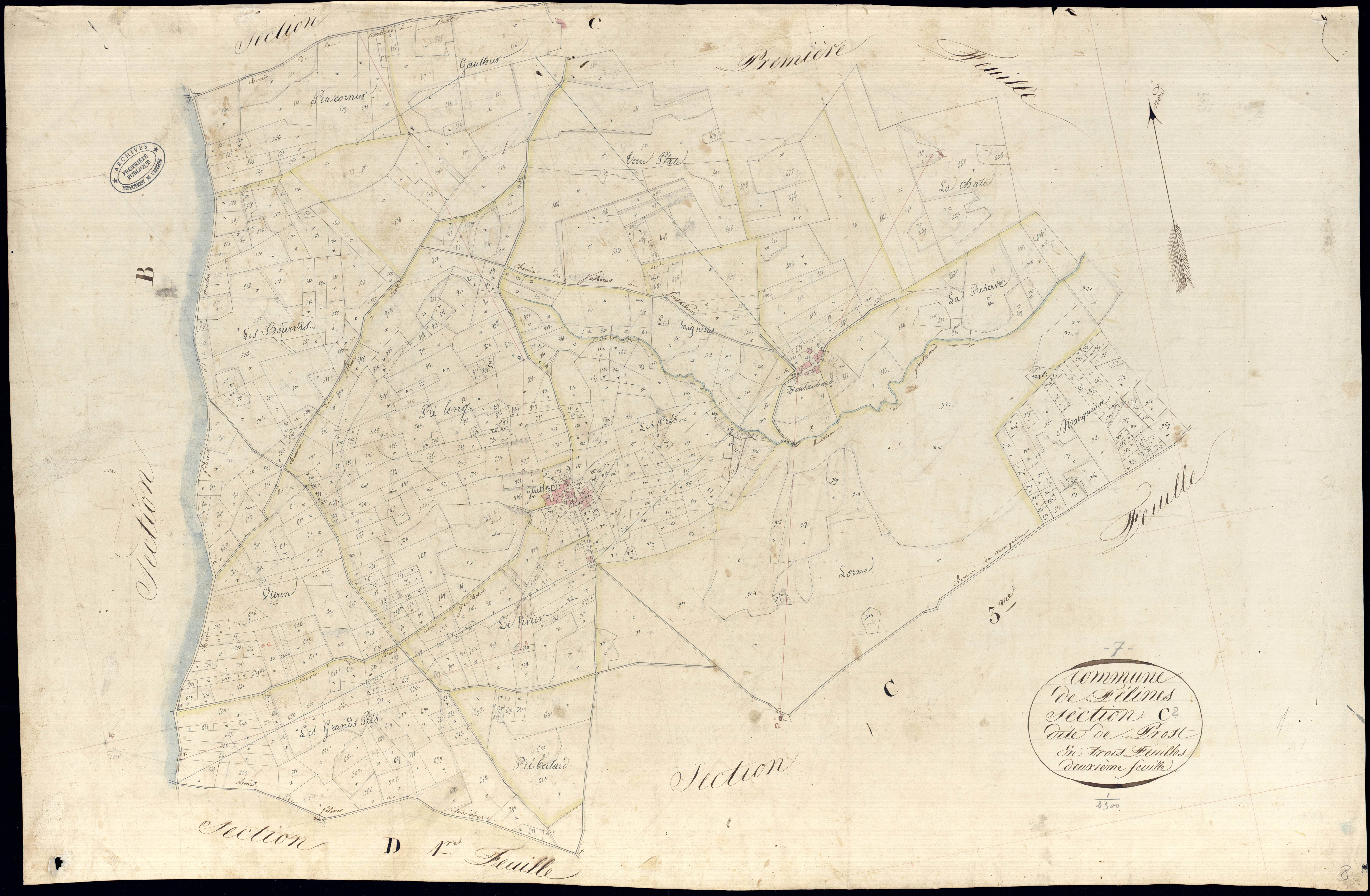Félines - Section C - Feuillet 2