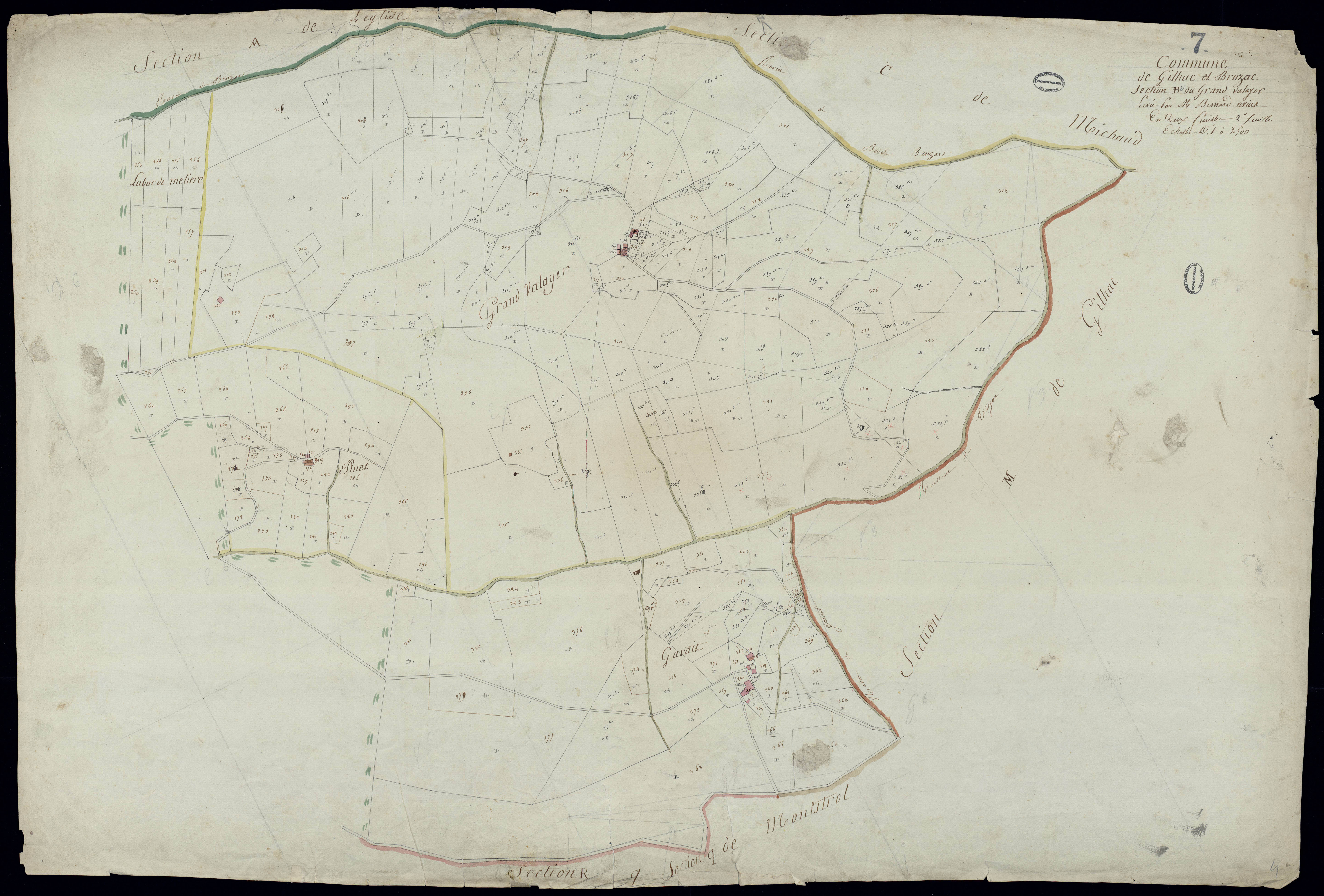 Gilhac-et-Bruzac - Section B - Feuillet 2
