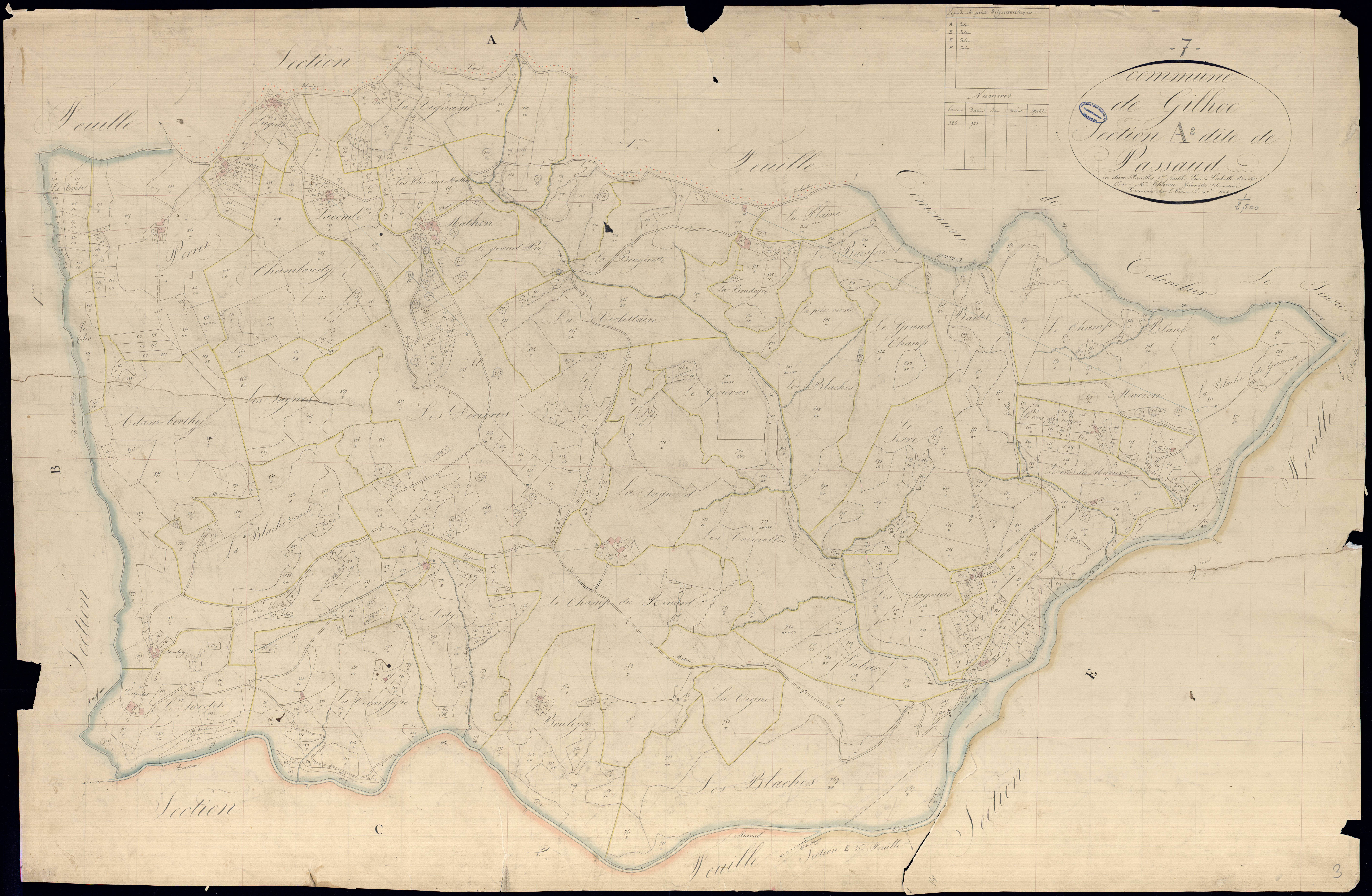 Gilhoc-sur-Ormèze - Section A - Feuillet 2