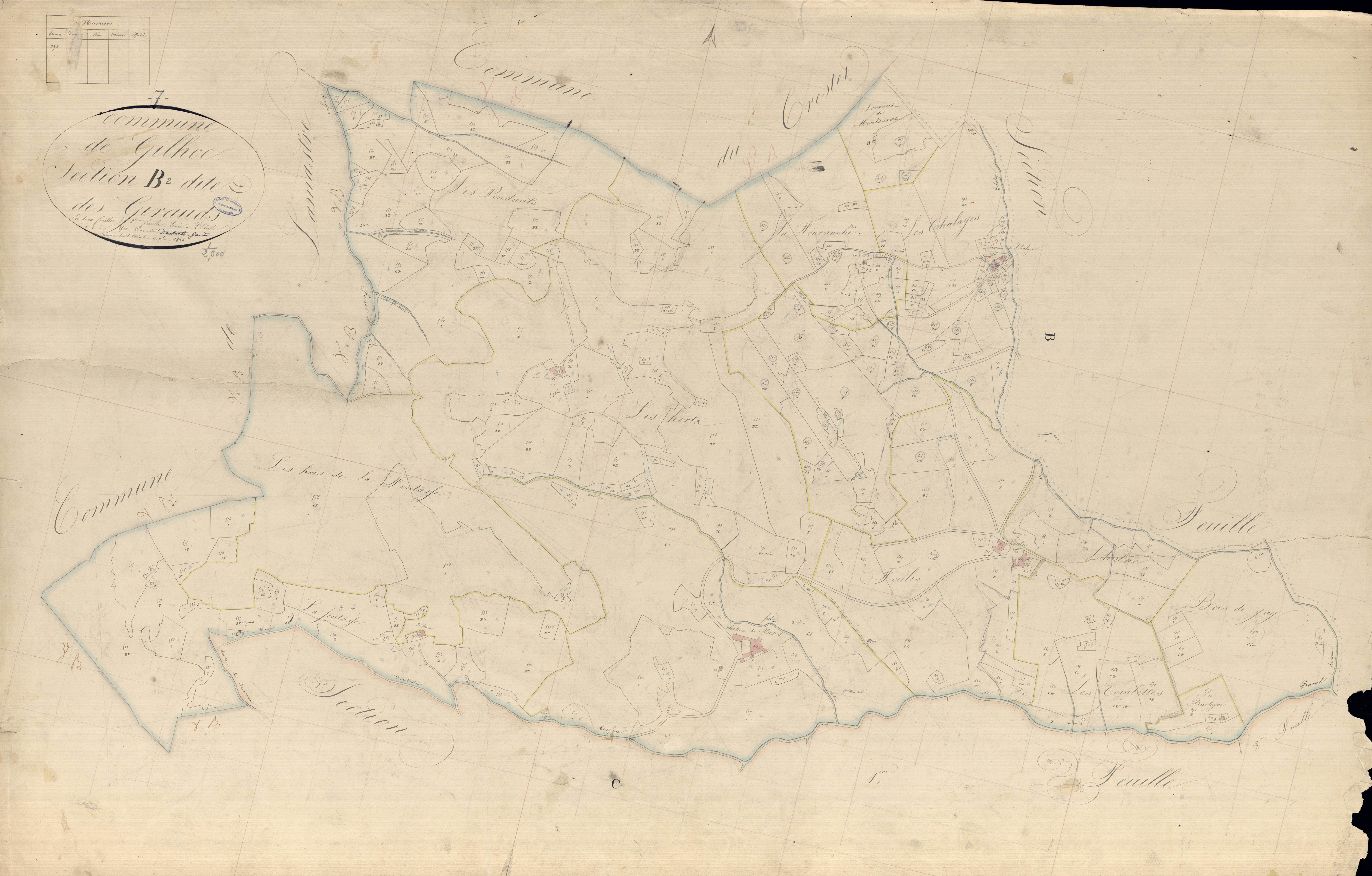 Gilhoc-sur-Ormèze - Section B - Feuillet 2