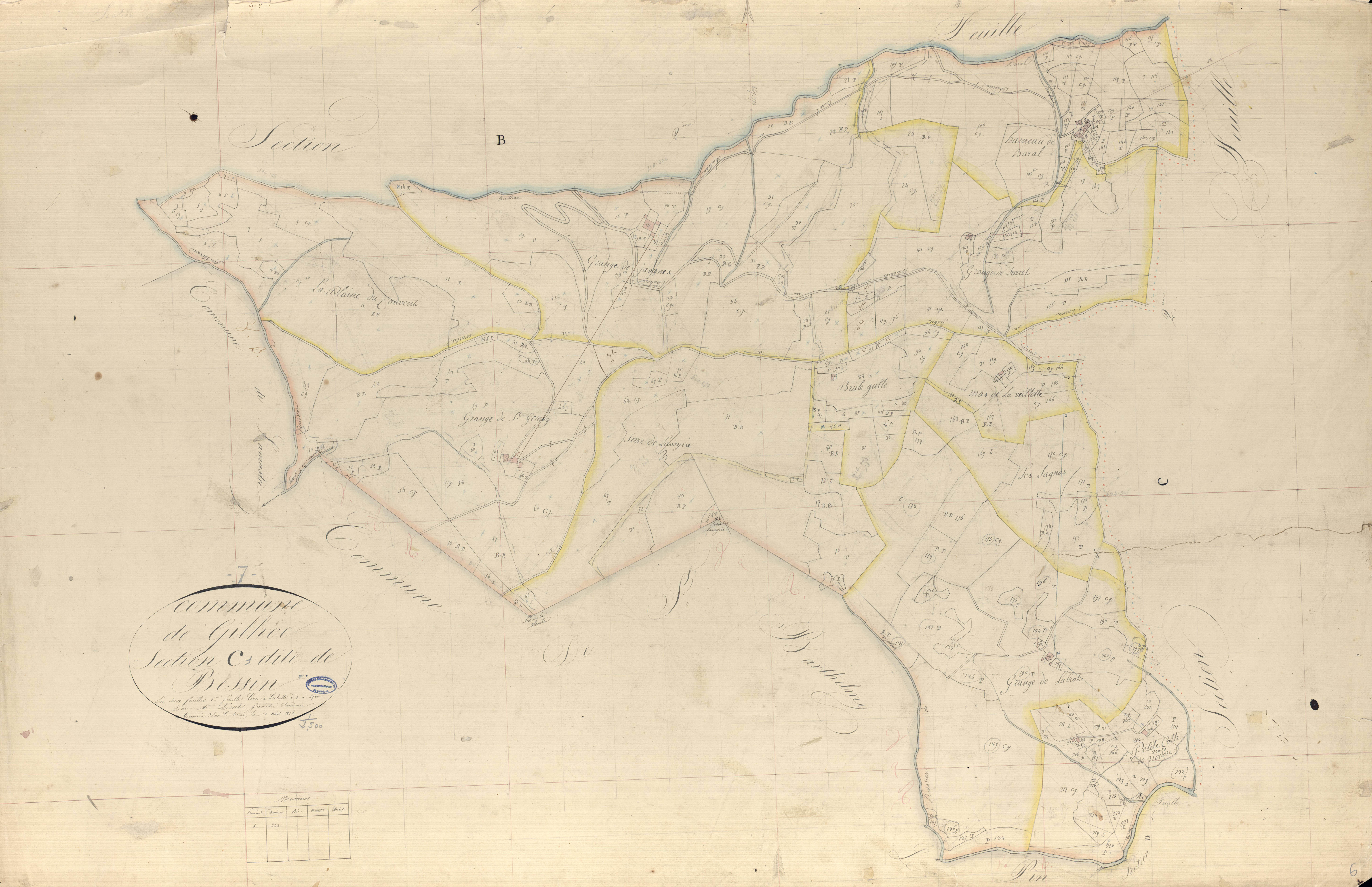 Gilhoc-sur-Ormèze - Section C - Feuillet 1