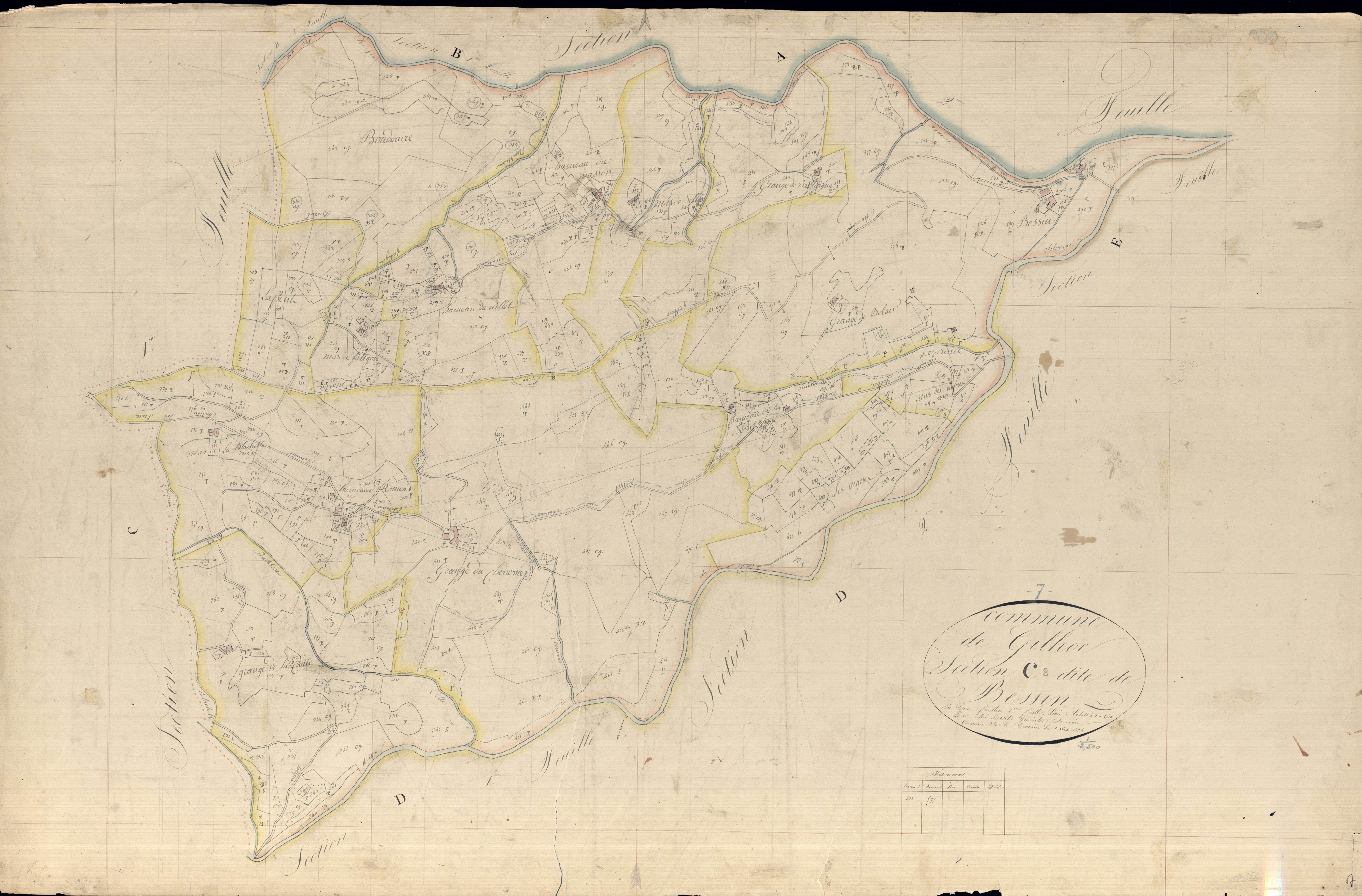 Gilhoc-sur-Ormèze - Section C - Feuillet 2