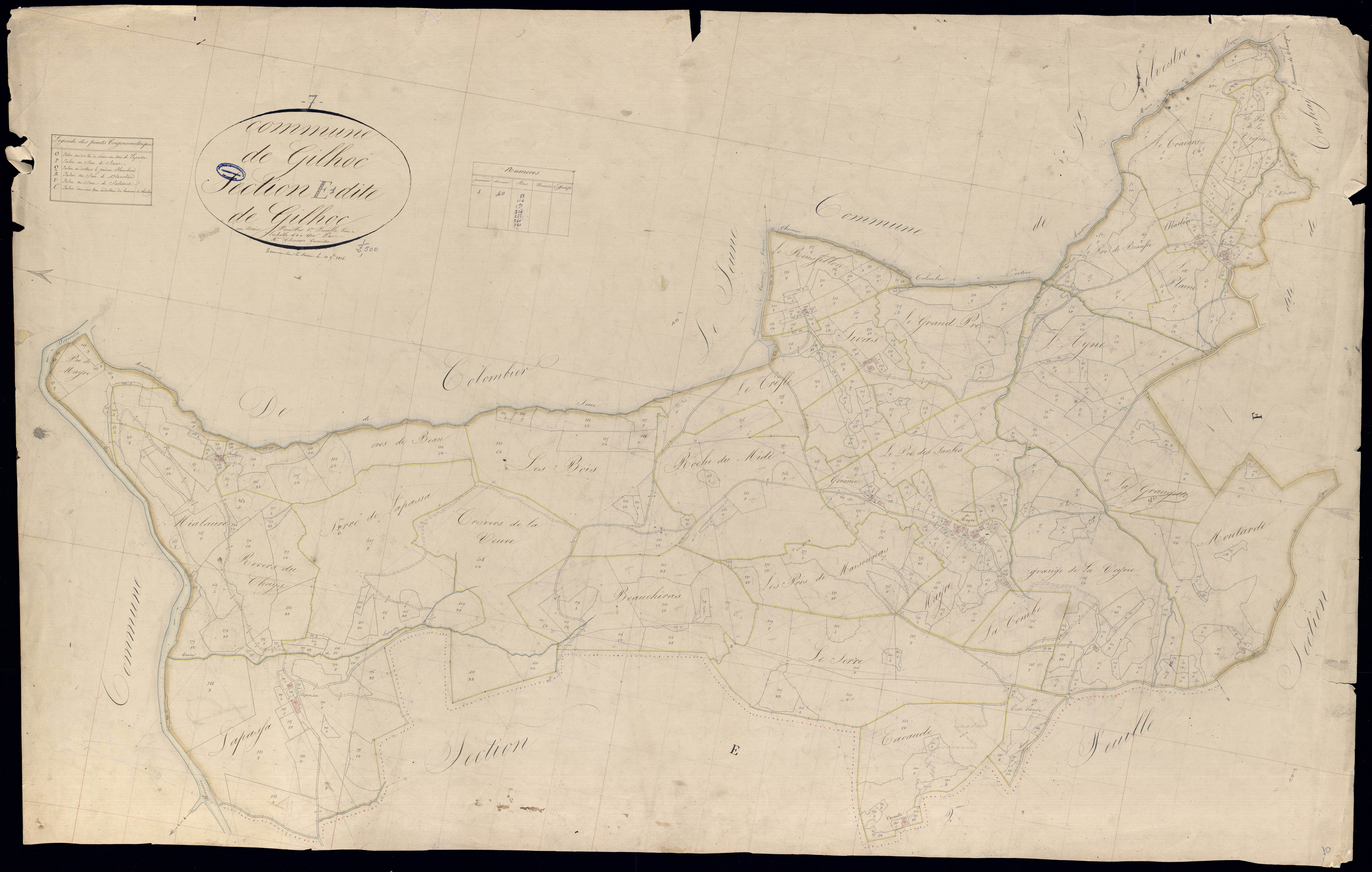Gilhoc-sur-Ormèze - Section E - Feuillet 1