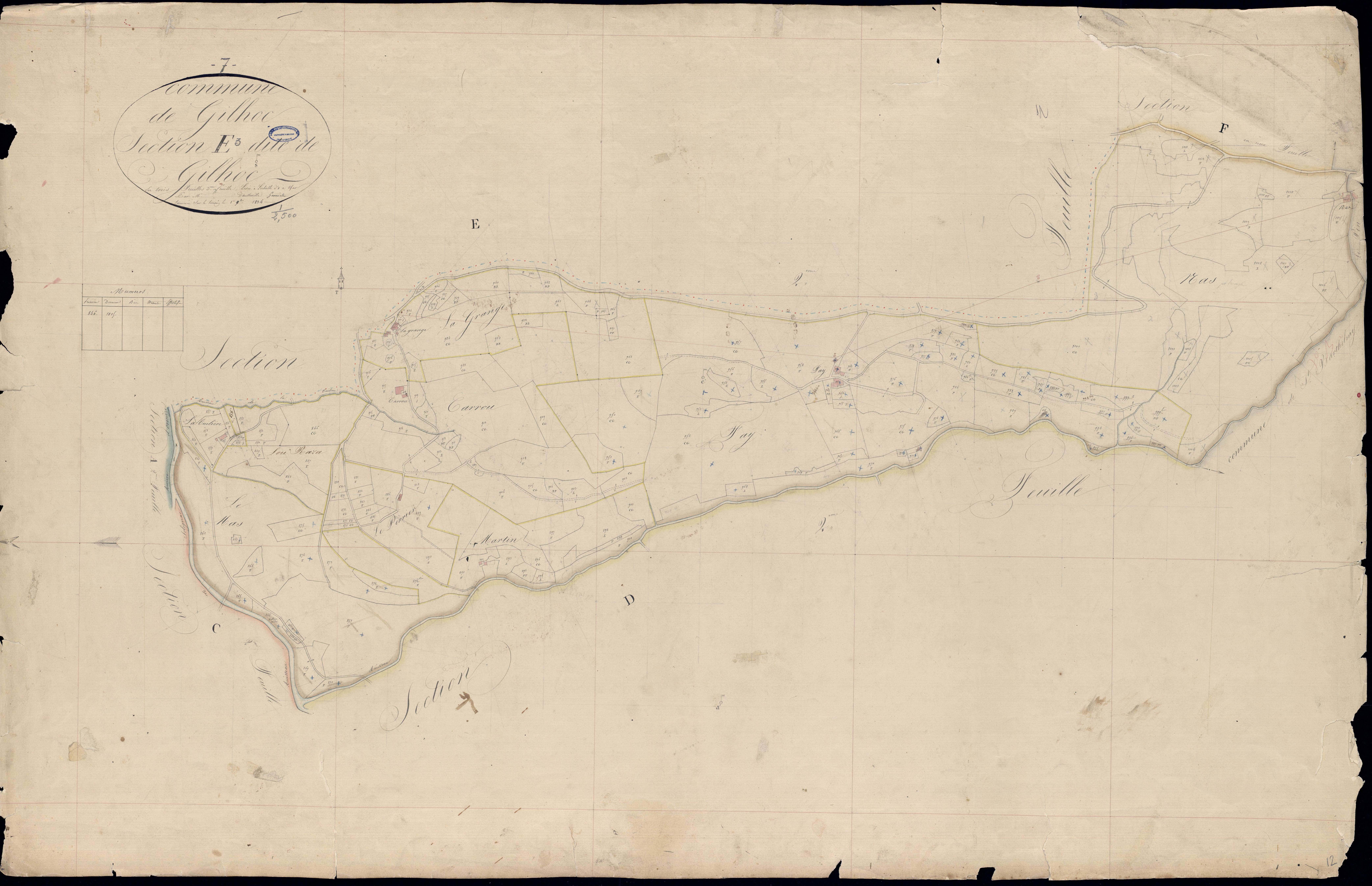 Gilhoc-sur-Ormèze - Section E - Feuillet 3