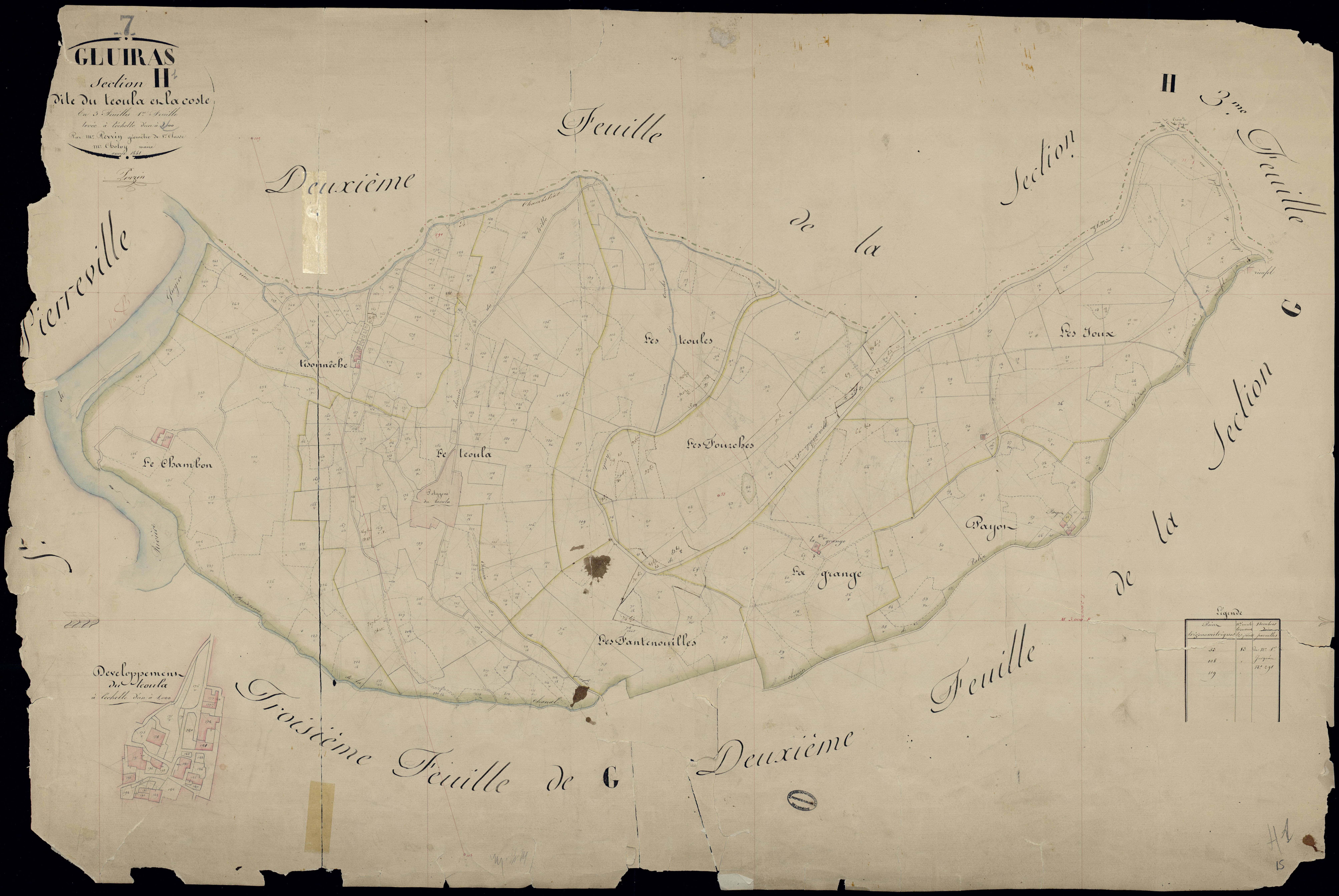 Gluiras - Section H - Feuillet 1