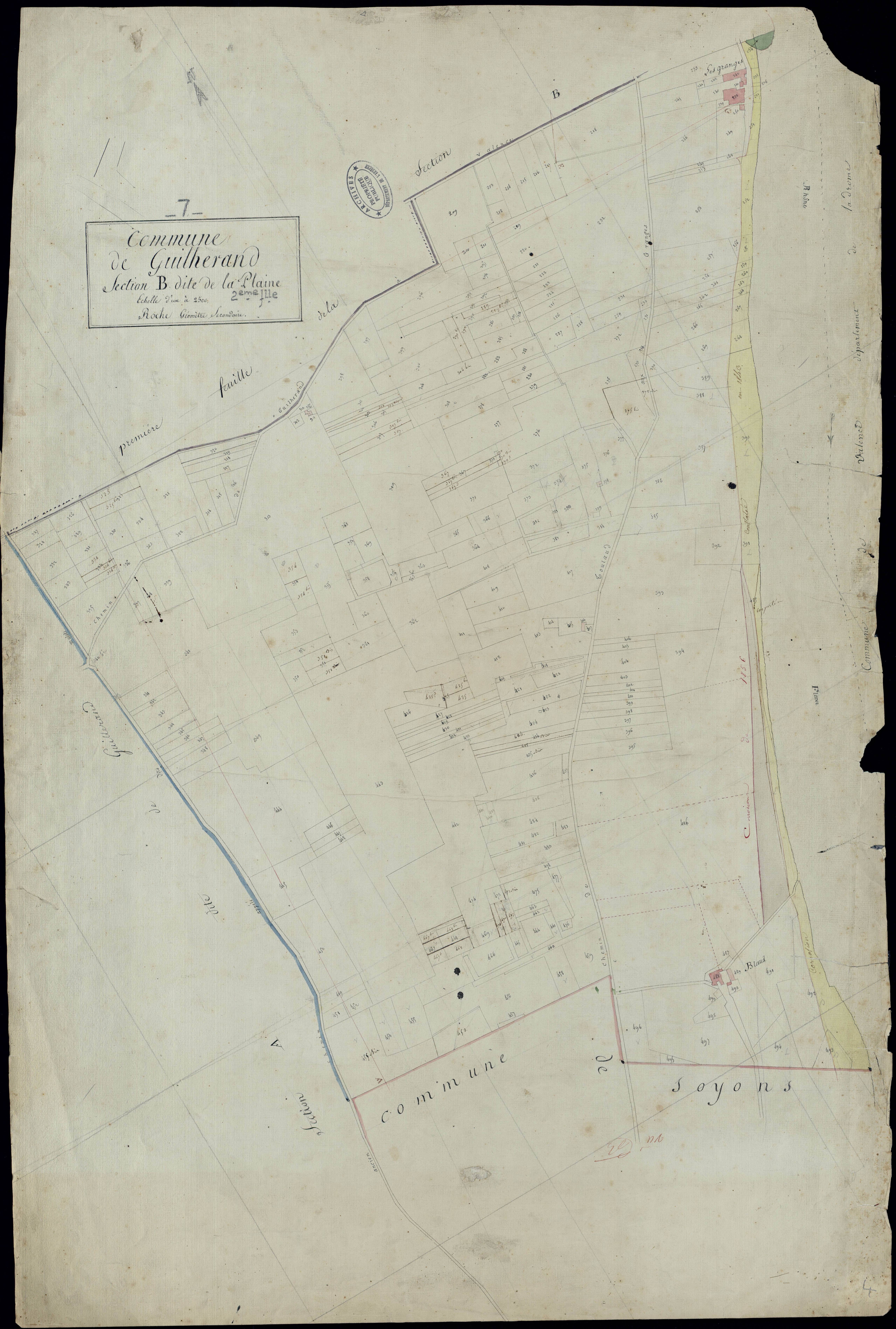 Guilherand-Granges - Section B - Feuillet 2